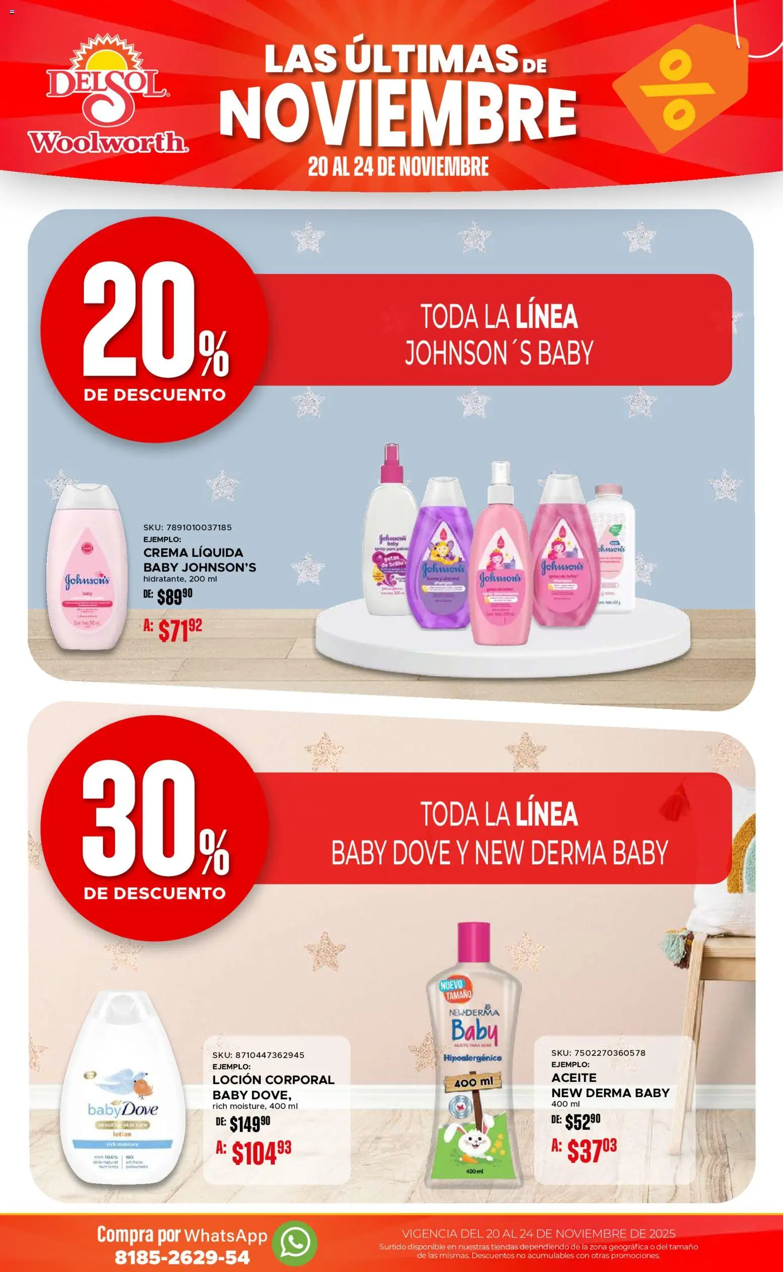 Nuevas ofertas de Del Sol y Woolworth válidas en toda la República Mexicana desde el 20.11.2025. ¡Encuentra las mejores ofertas en Del Sol y Woolworth Buen Fin ! | Página: 26