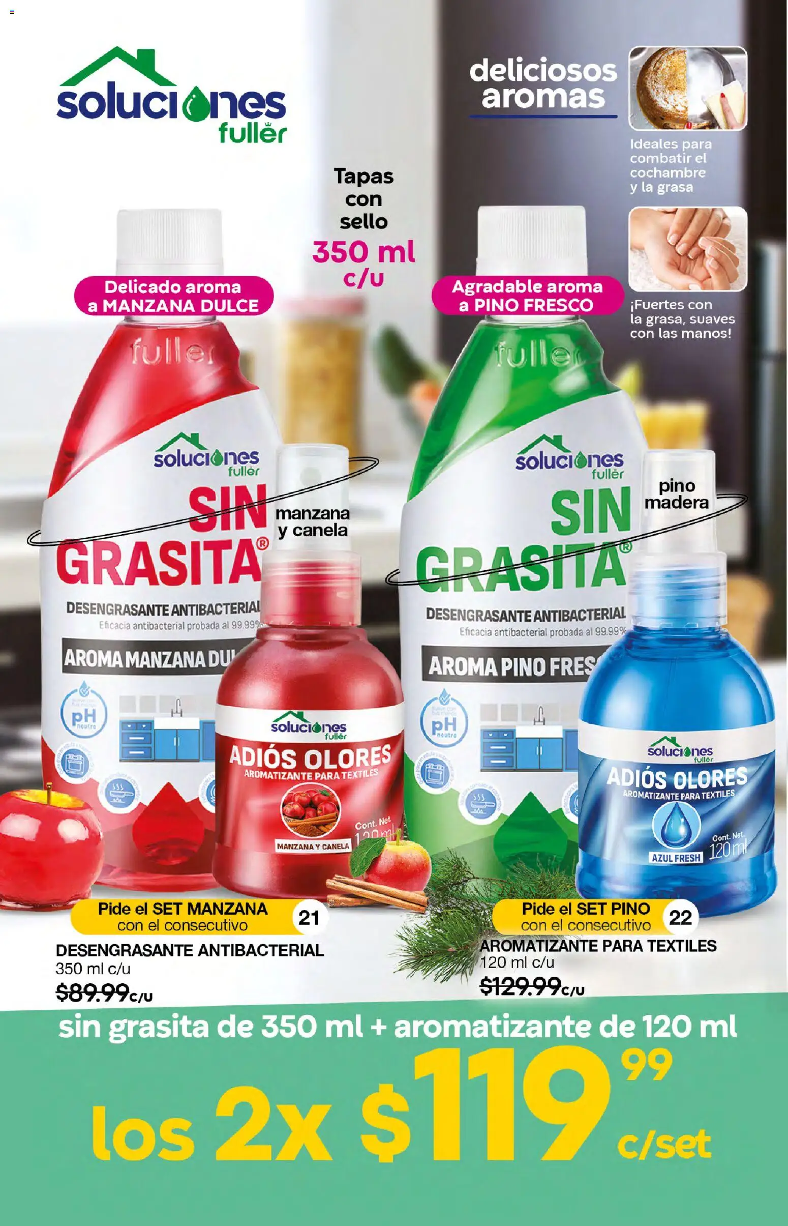 Nuevas ofertas de Fuller válidas en toda la República Mexicana desde el 10.12.2025. ¡Encuentra las mejores ofertas en Fuller campaña 18 2025! | Página: 15 | Productos: Manzana, Desengrasante