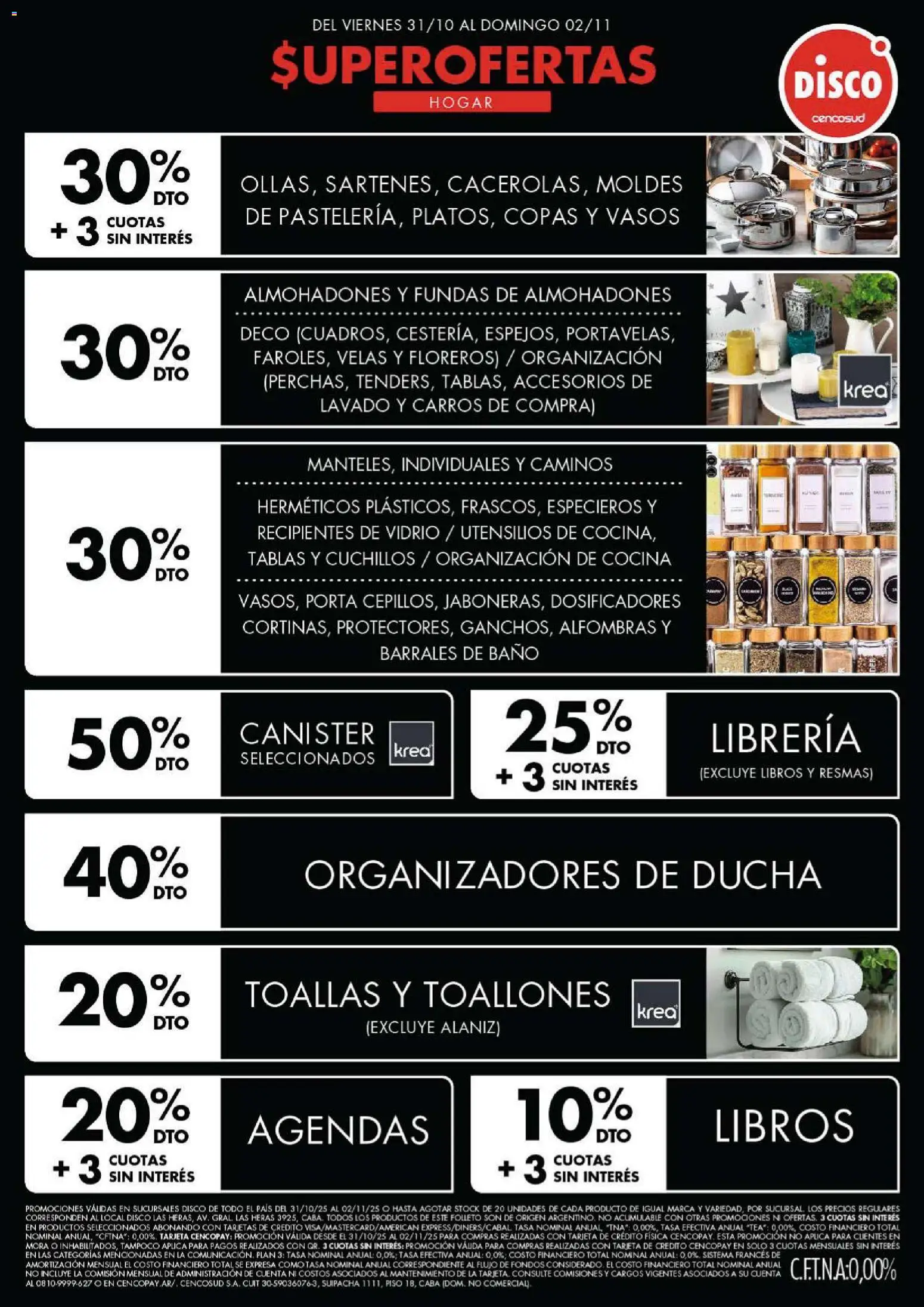 Disco - Ofertas | Electro, T. Libre y más │ válido desde el 31.10.2025 | Página: 3 | Productos: Disco, Cocina, Ducha, Vasos