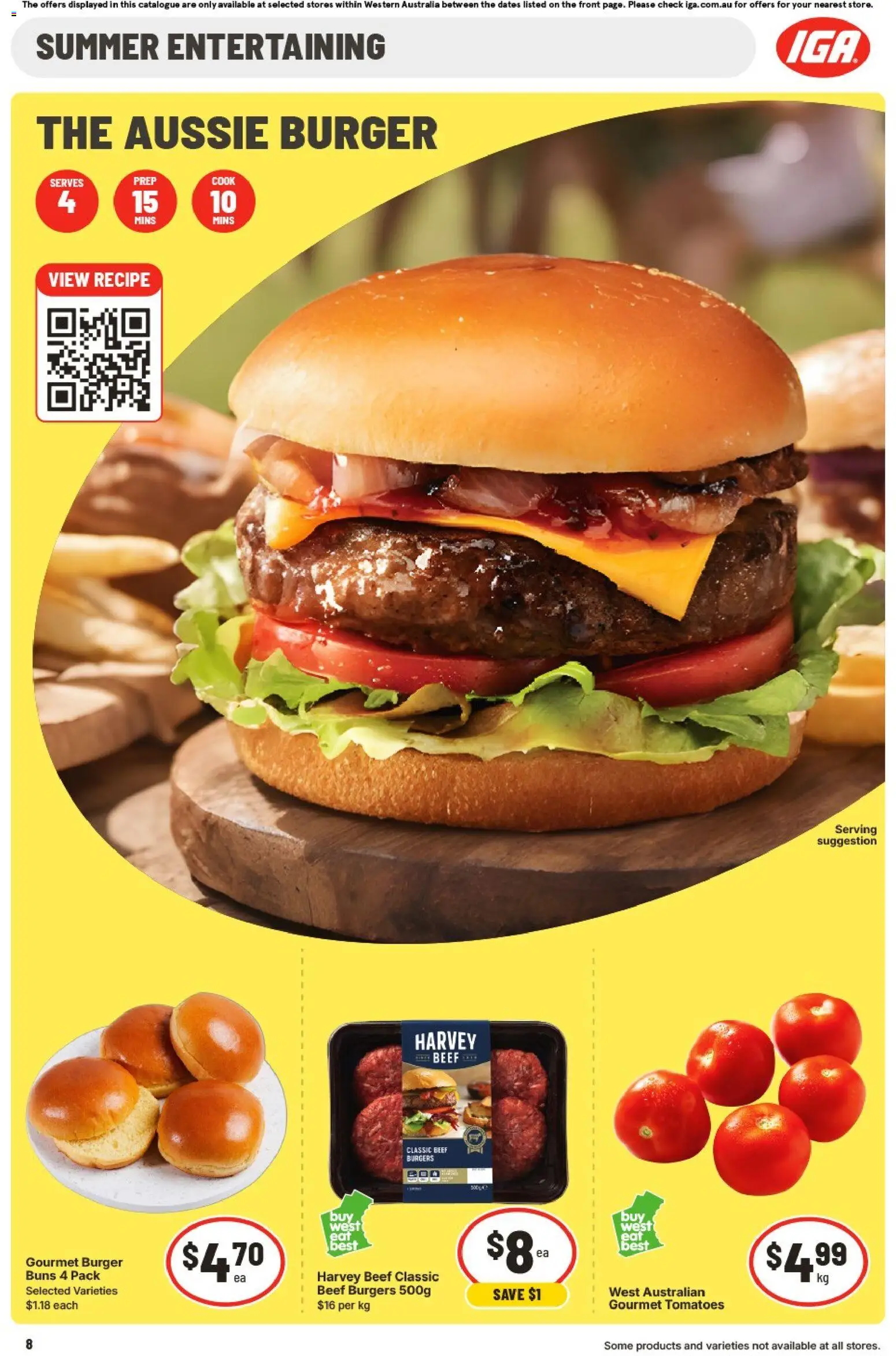 IGA catalogue - valid from 25.02.2026 | Page: 8 | Products: Tomatoes, Beef