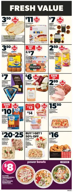 Valu Mart flyer valid from 24.07.2025 | Page: 4 | Products: PC, Cheese, Bread, Ham