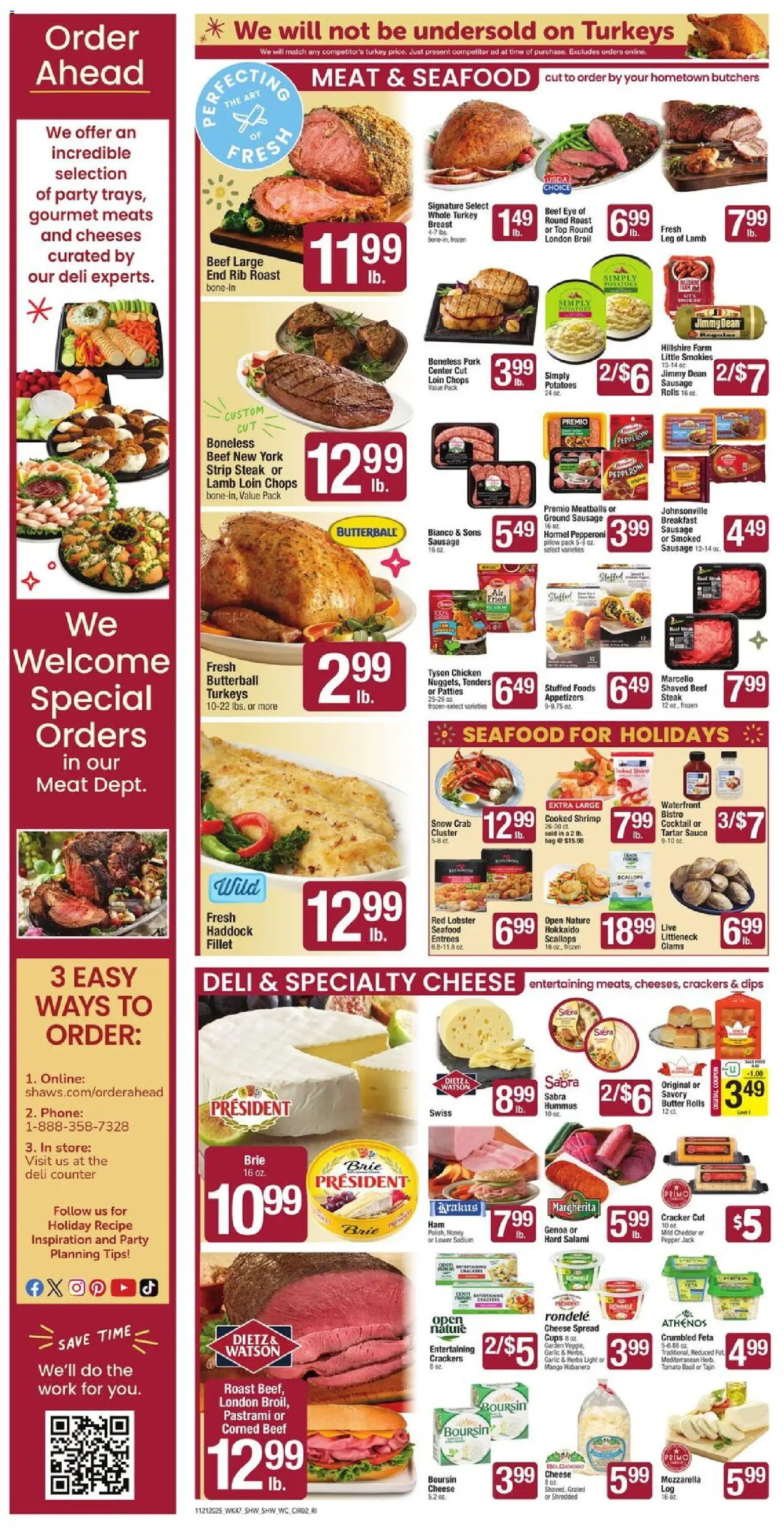 Shaw's Weekly Ad - RI - valid from 21.11.2025 | Page: 2 | Products: Salami, Pork, Pepper, Mango