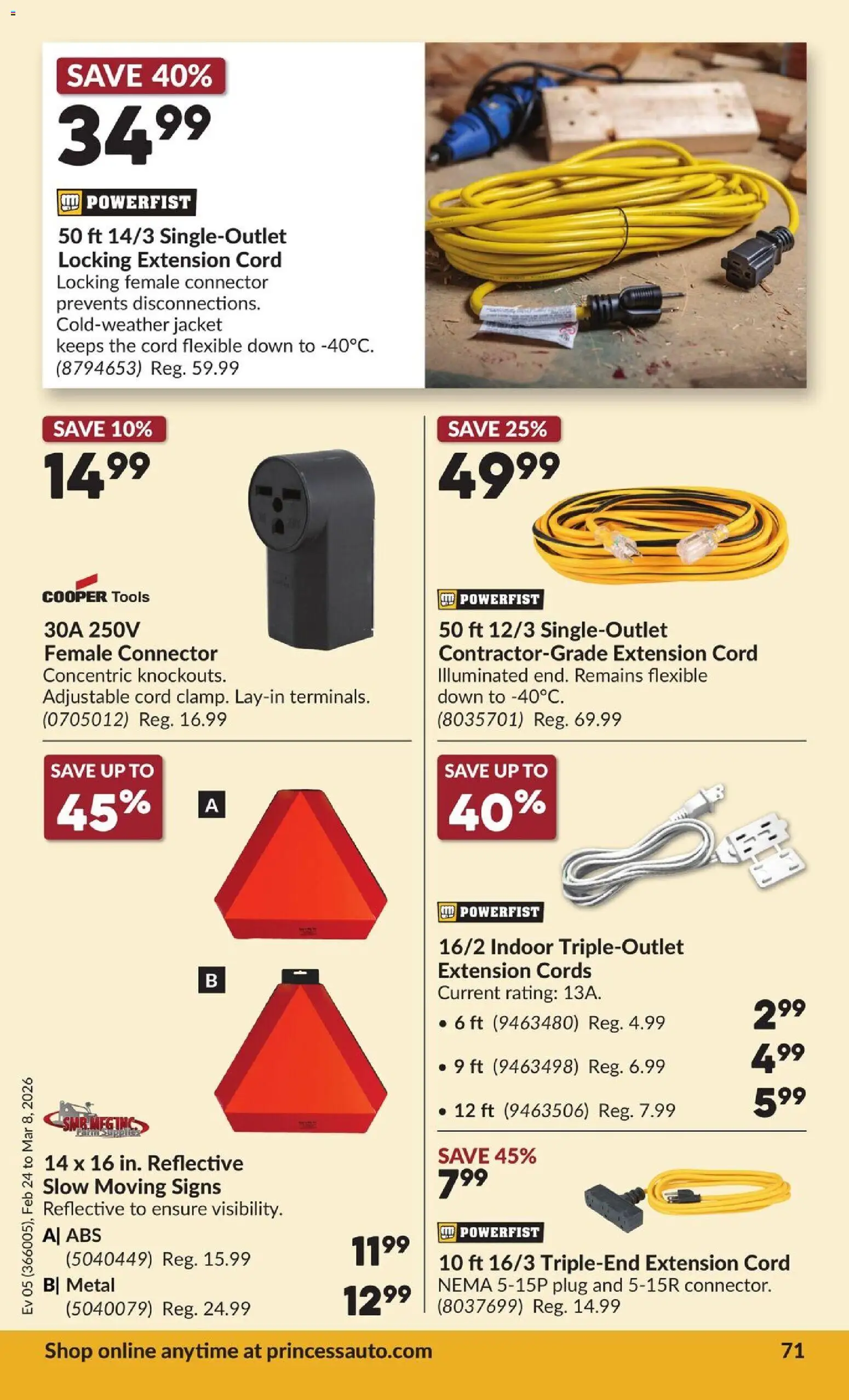 Princess Auto flyer valid from 24.02.2026 | Page: 75 | Products: Connector, Jacket