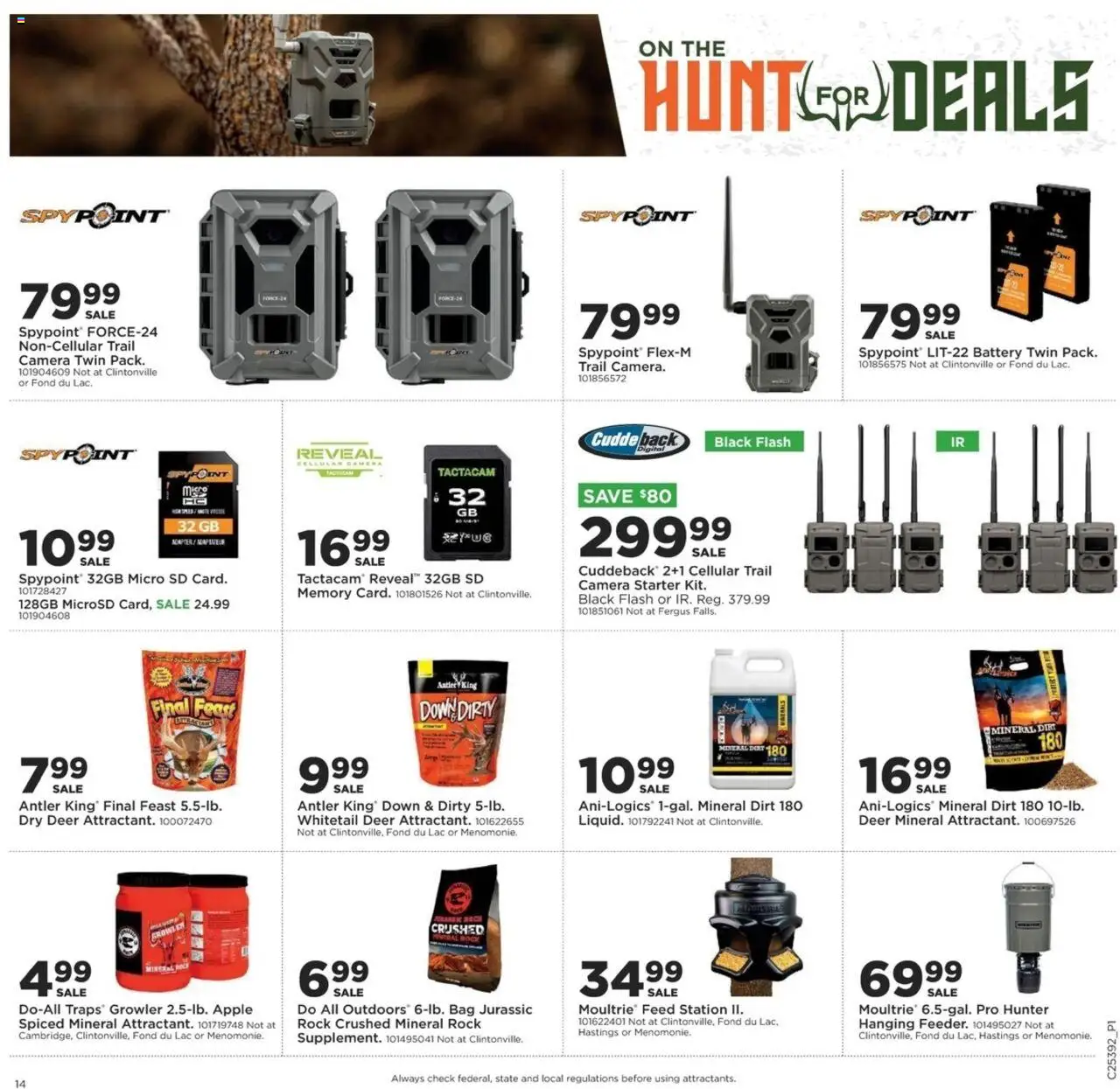 Mills Fleet Farm On the Hunt for Deals - valid from 25.09.2025 | Page: 14 | Products: Battery, Camera, Bag, Trail Camera