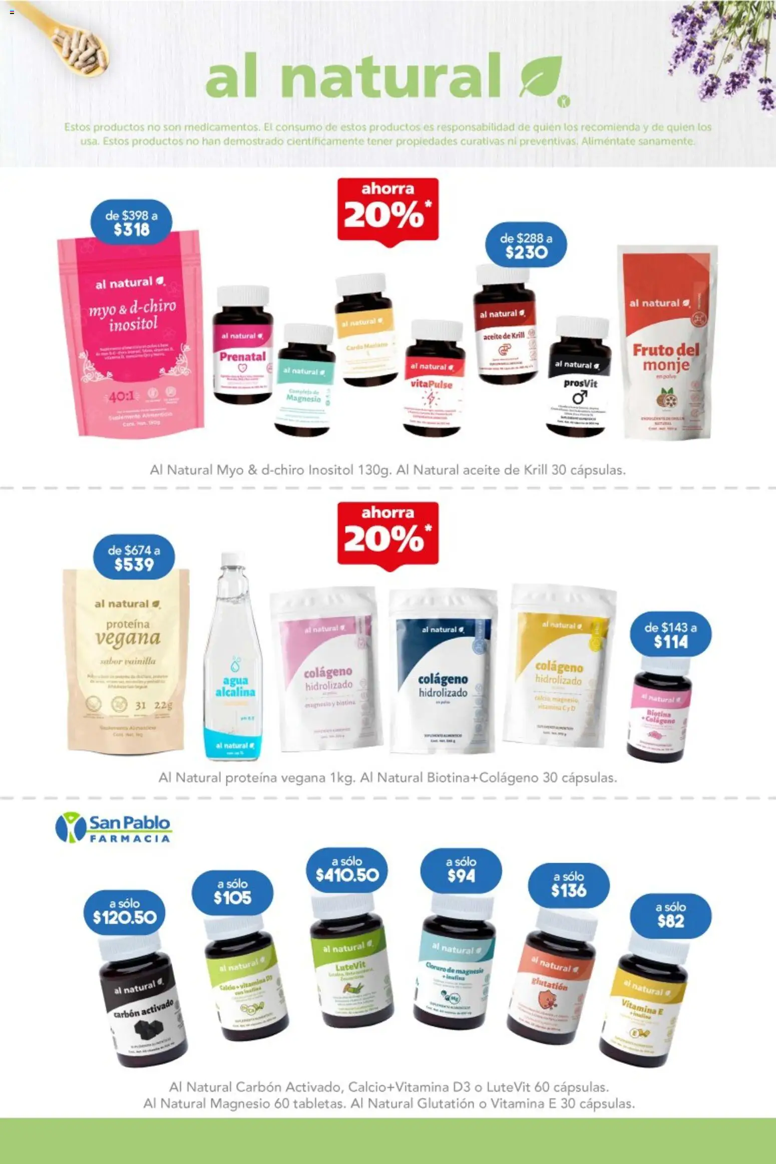 Nuevas ofertas de Farmacia San Pablo válidas en toda la República Mexicana desde el 15.02.2026. ¡Encuentra las mejores ofertas en Farmacia San Pablo catálogo! | Página: 9