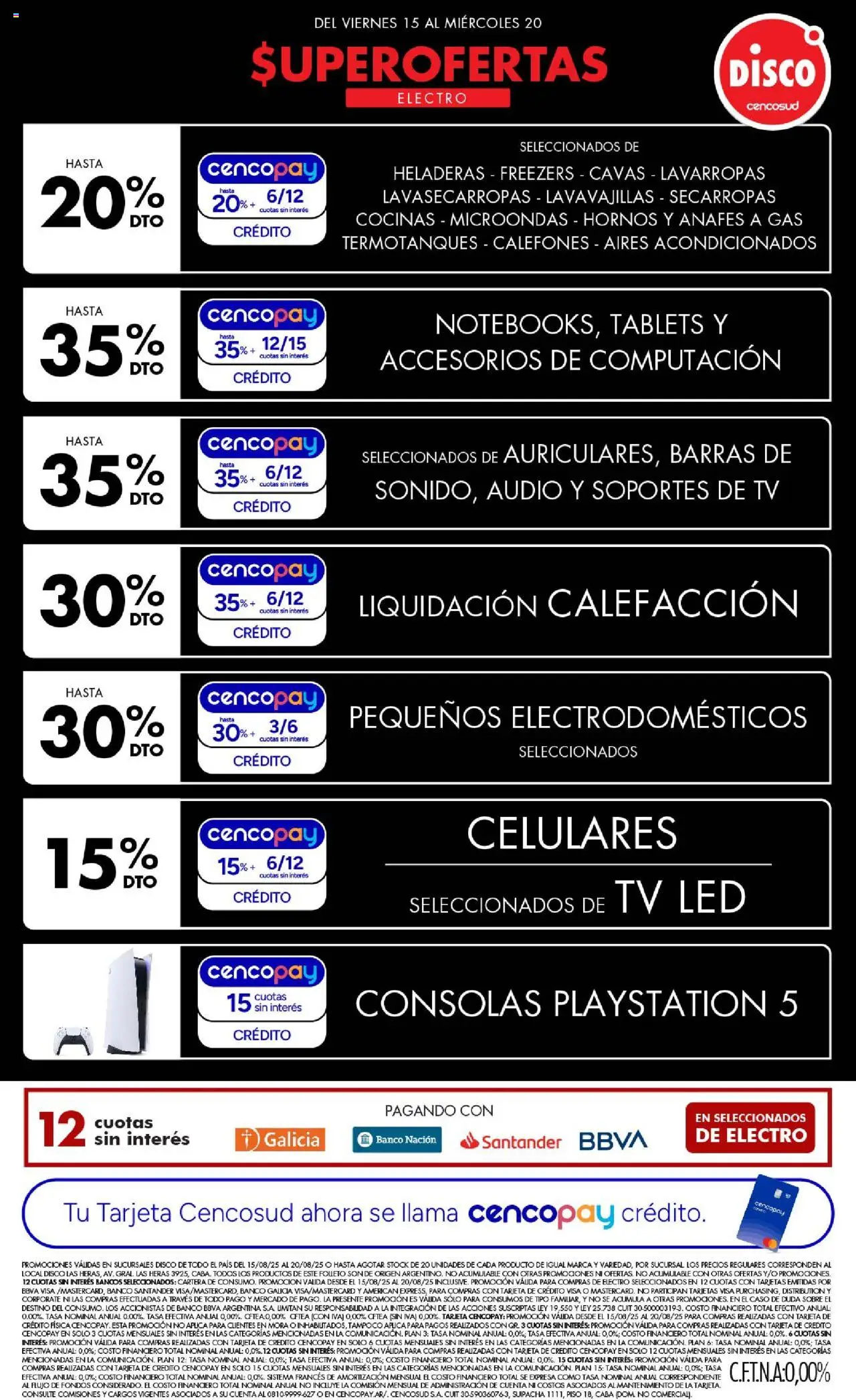 Disco - Non food │ válido desde el 15.08.2025 | Página: 1 | Productos: Audio, Cartera, Sobre, Microondas