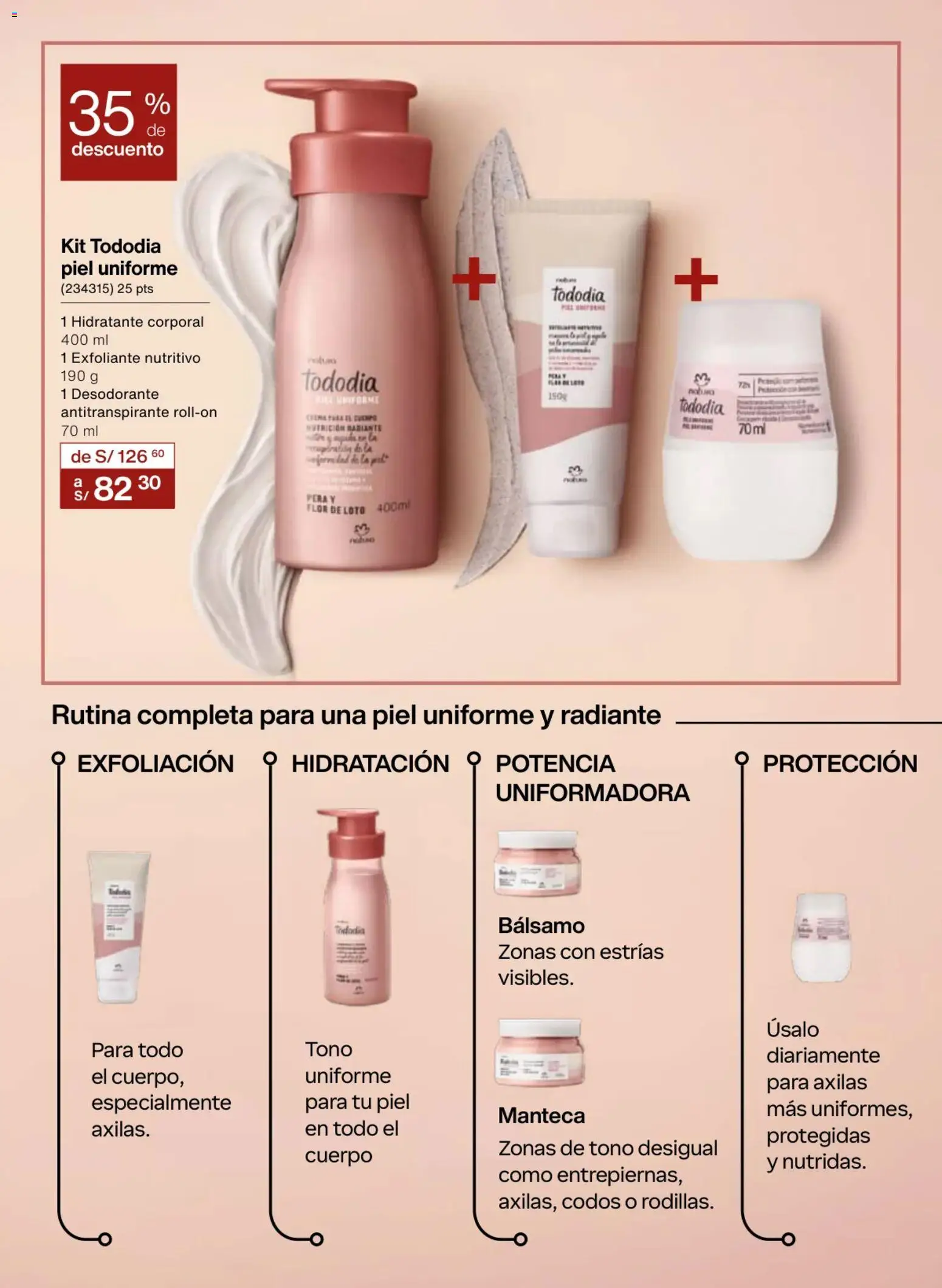 Catálogo Natura válido desde 18.02.2026 | Página: 101 | Productos: Exfoliante, Desodorante, Antitranspirante