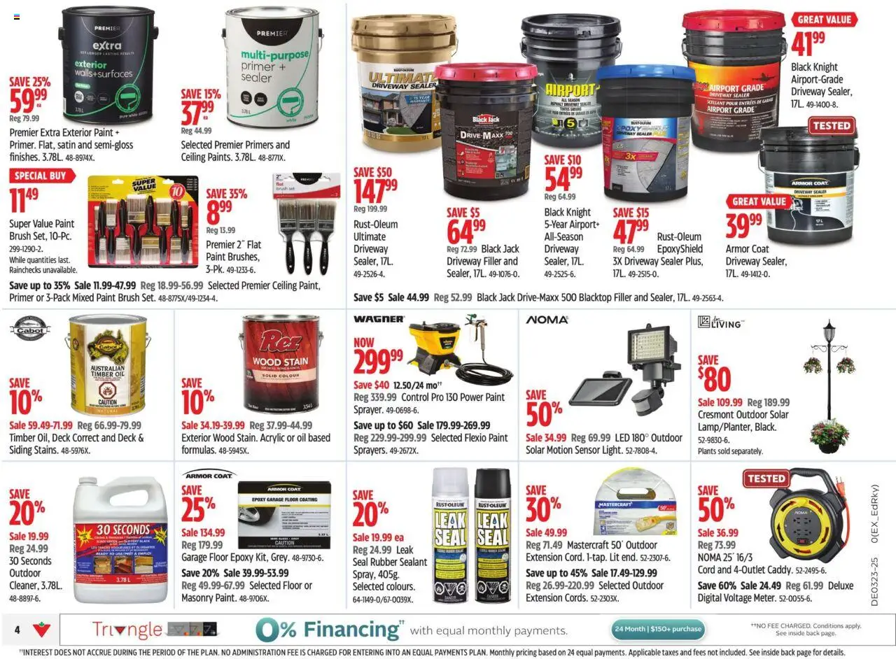 Canadian Tire flyer valid from 30.05.2025 | Page: 4 | Products: Brush, Oil, Coat