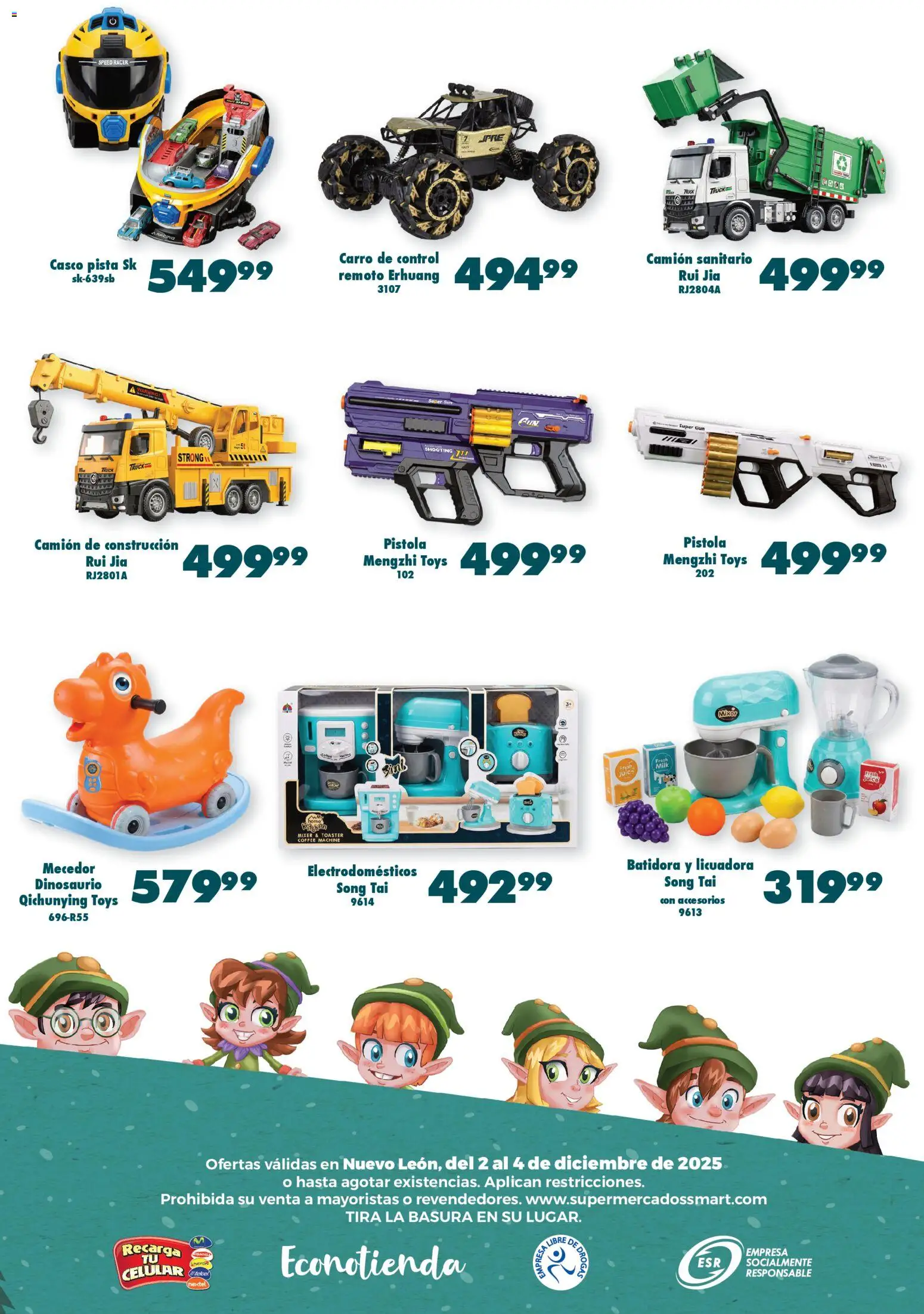 Nuevas ofertas de S-Mart válidas en toda la República Mexicana desde el 02.12.2025. ¡Encuentra las mejores ofertas en S-Mart folleto Ofertas de Feria Monterrey! | Página: 6 | Productos: Control remoto, Licuadora, Batidora