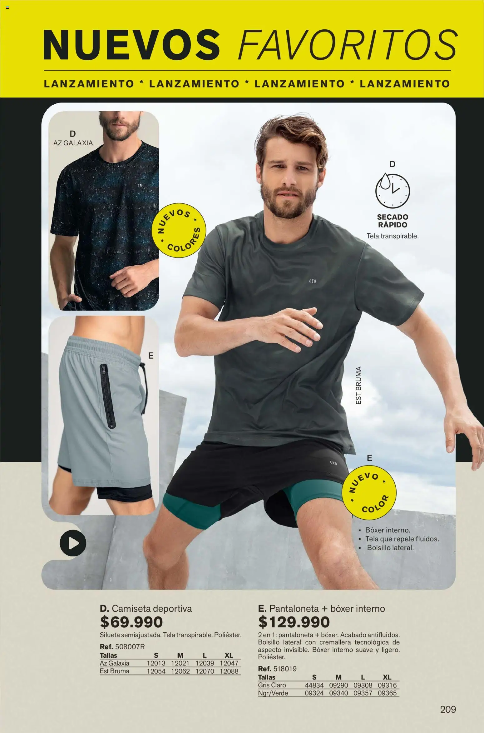 Leonisa revista - valida desde el 01.02.2026 | Página: 209 | Productos: Camiseta, Pantaloneta