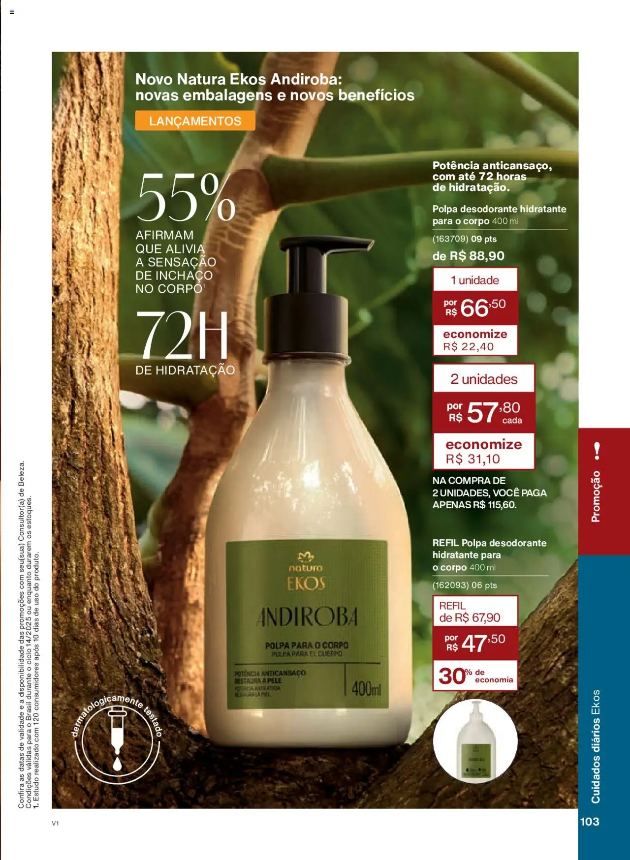 Natura Folheto - válido de 18.08.2025 | Página: 103 | Produtos: Desodorante