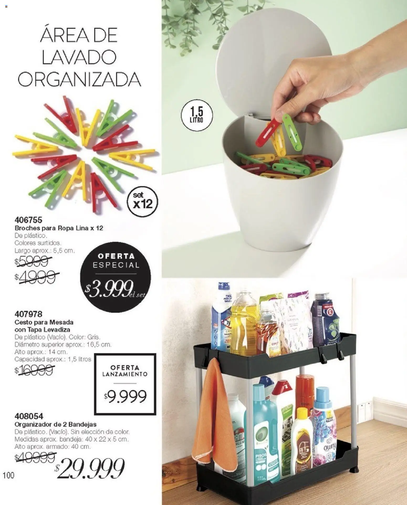 Violetta catálogo │ válido desde el 01.02.2026 | Página: 100 | Productos: Organizador, Mesada, Bandeja, Ropa