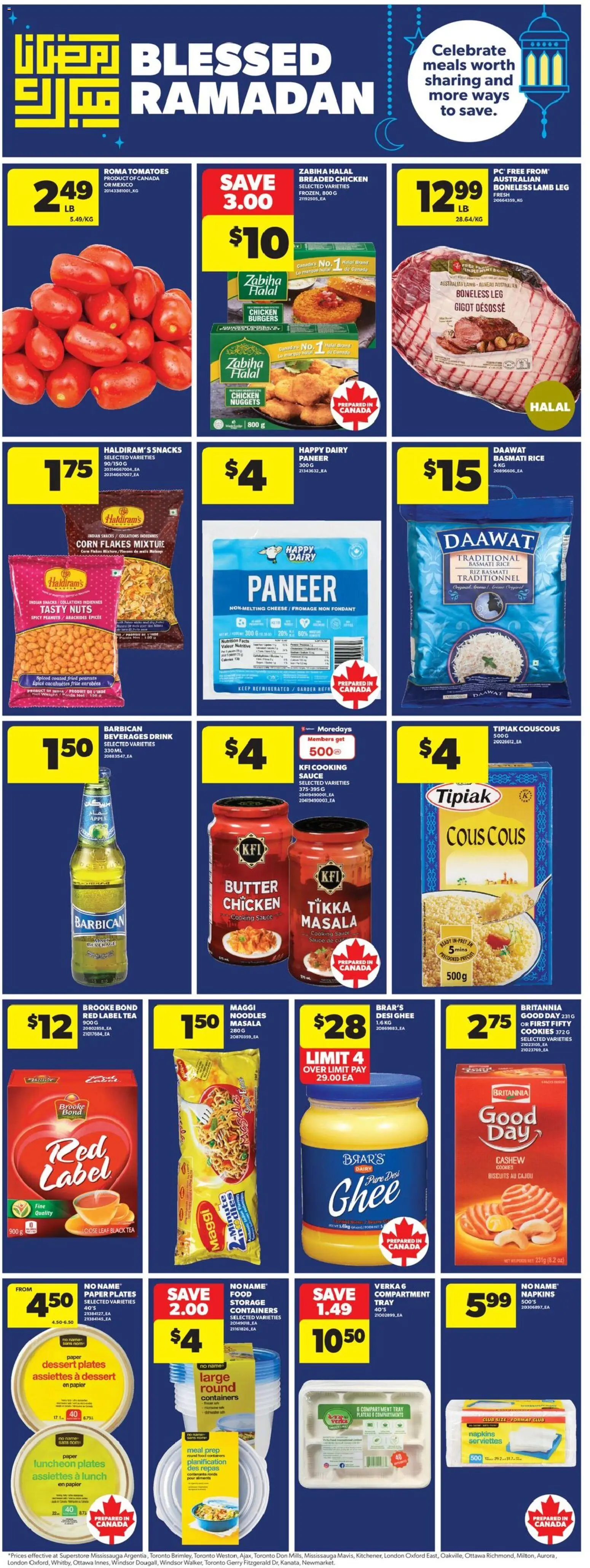 Real Canadian Superstore flyer valid from 29.01.2026 | Page: 24 | Products: Rice, Noodles, Cookies, Cheese