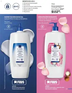 Vista previa de HIDRATACIÓN RADIANTE CON MANTECA DE KARITÉ Y AGUA DE ROSAS, Todo tipo de piel, 24 HS DE HUMECTACIÓN, nuevo folleto de la tienda, válido en México a partir del 20.12.2025 | Página: 165