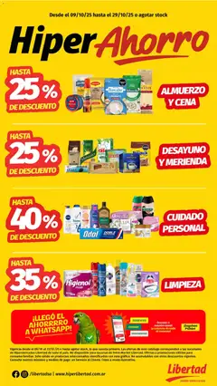 Vista previa Hipermercado Libertad catálogo válido desde el 09.10.2025