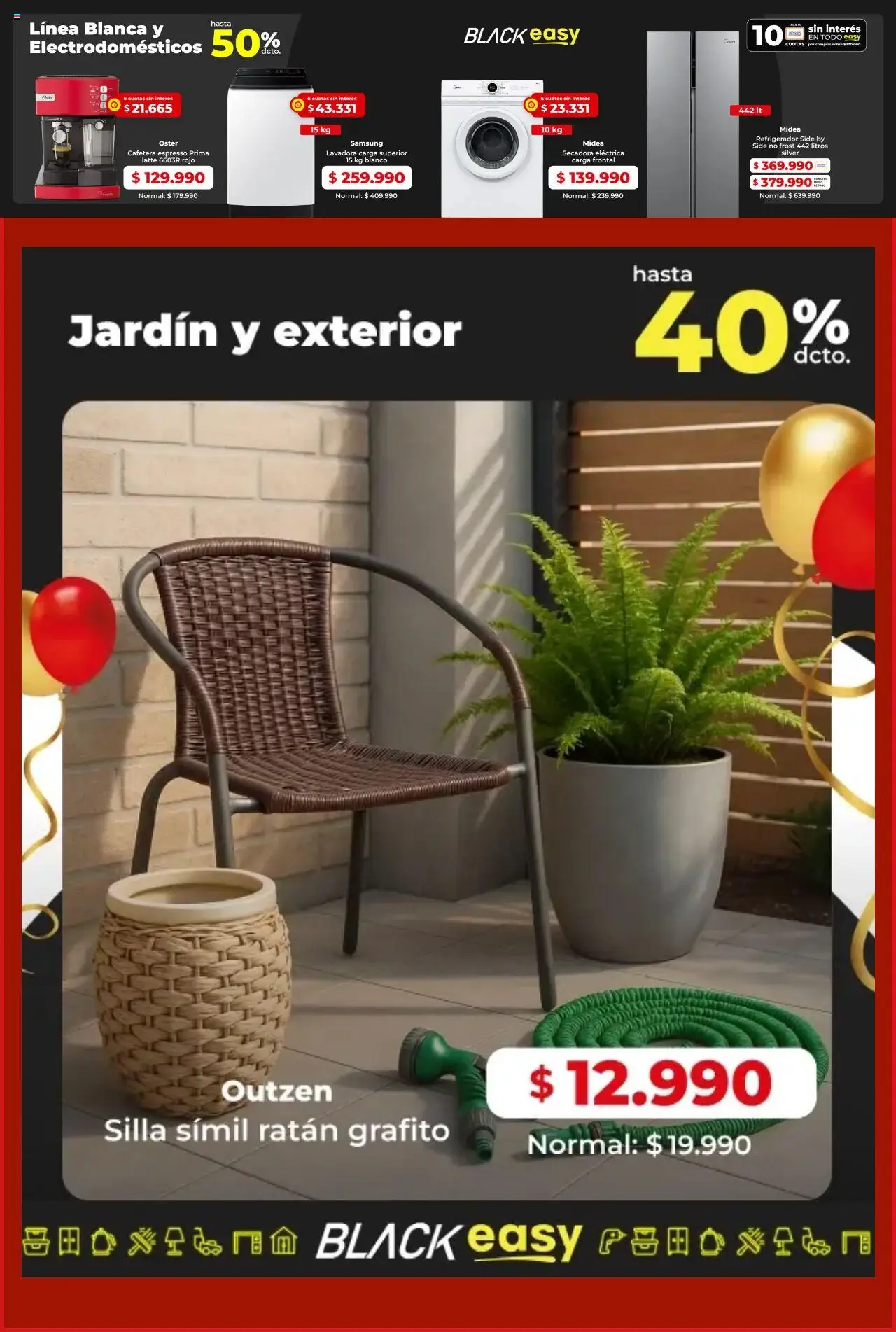 Easy ofertas  │ válido desde el 30.07.2025 | Página: 6 | Productos: Lavadora, Cafetera, Silla, Sobre