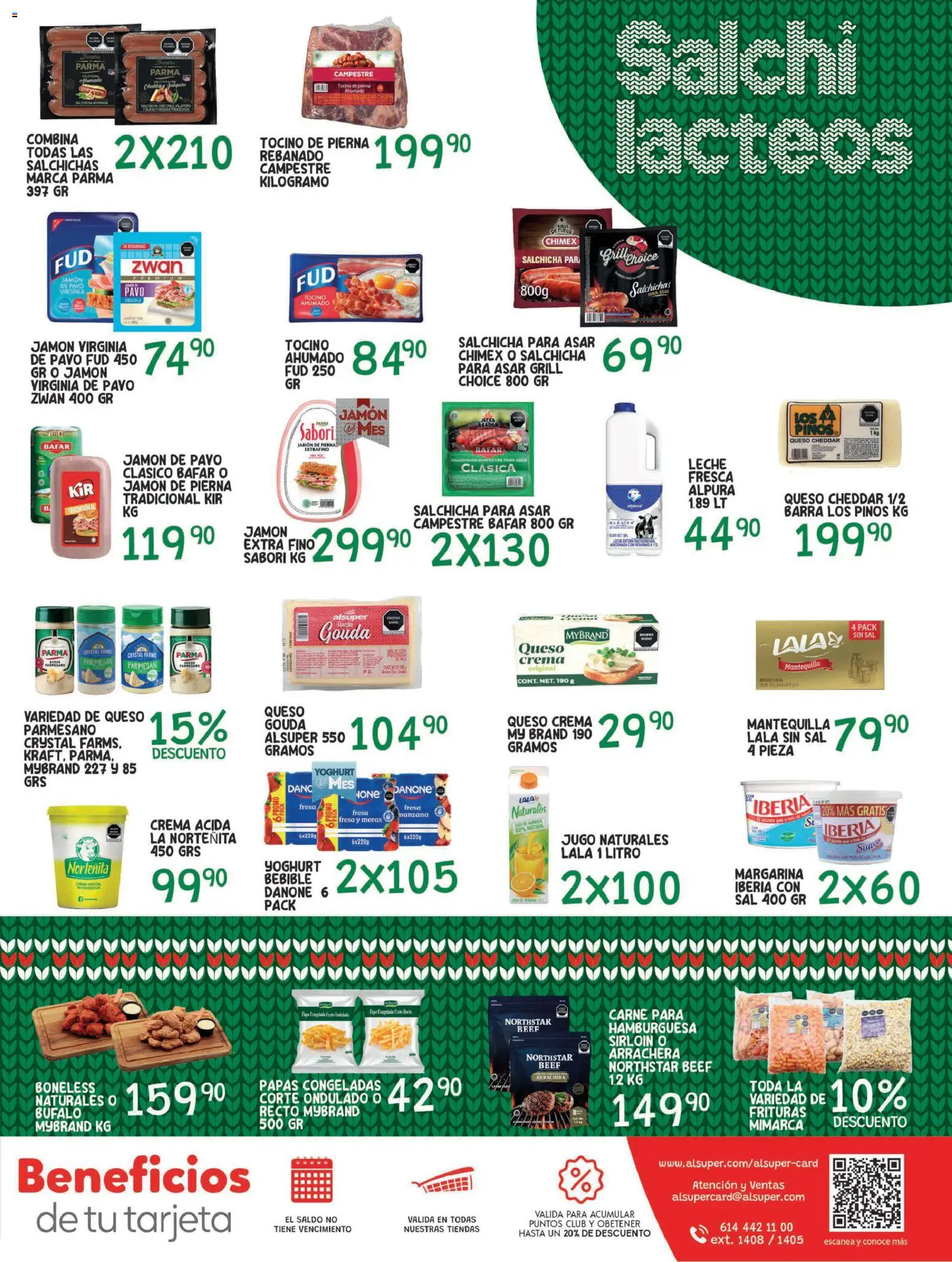 Nuevas ofertas de Alsuper válidas en toda la República Mexicana desde el 30.12.2025. ¡Encuentra las mejores ofertas en Alsuper folleto Saltillo! | Página: 7 | Productos: Tocino, Sal, Jamón, Jugo
