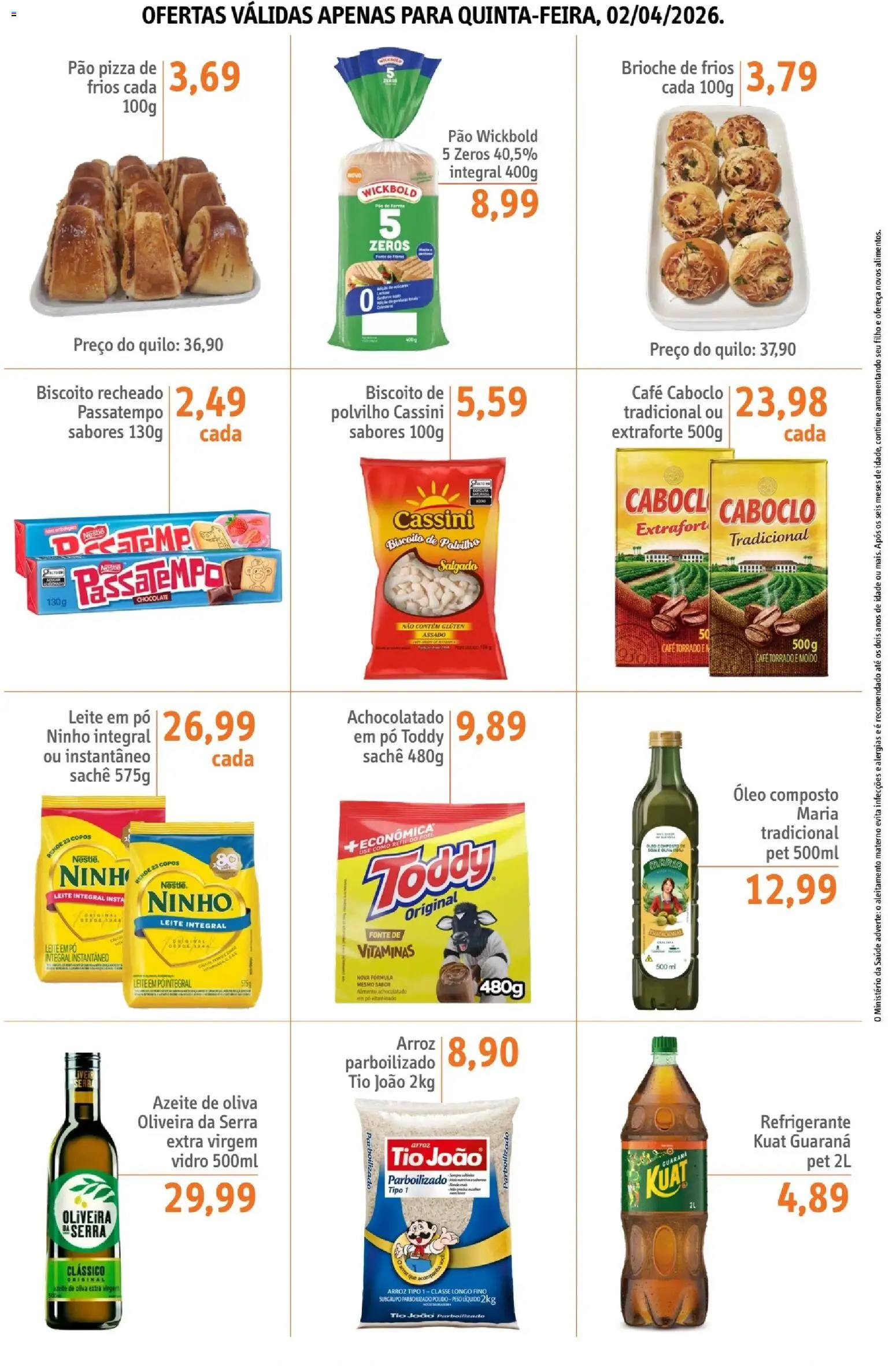 Sonda Folheto - válido de 02.04.2026 | Página: 3 | Produtos: Biscoito, Guaraná, Leite, Refrigerante