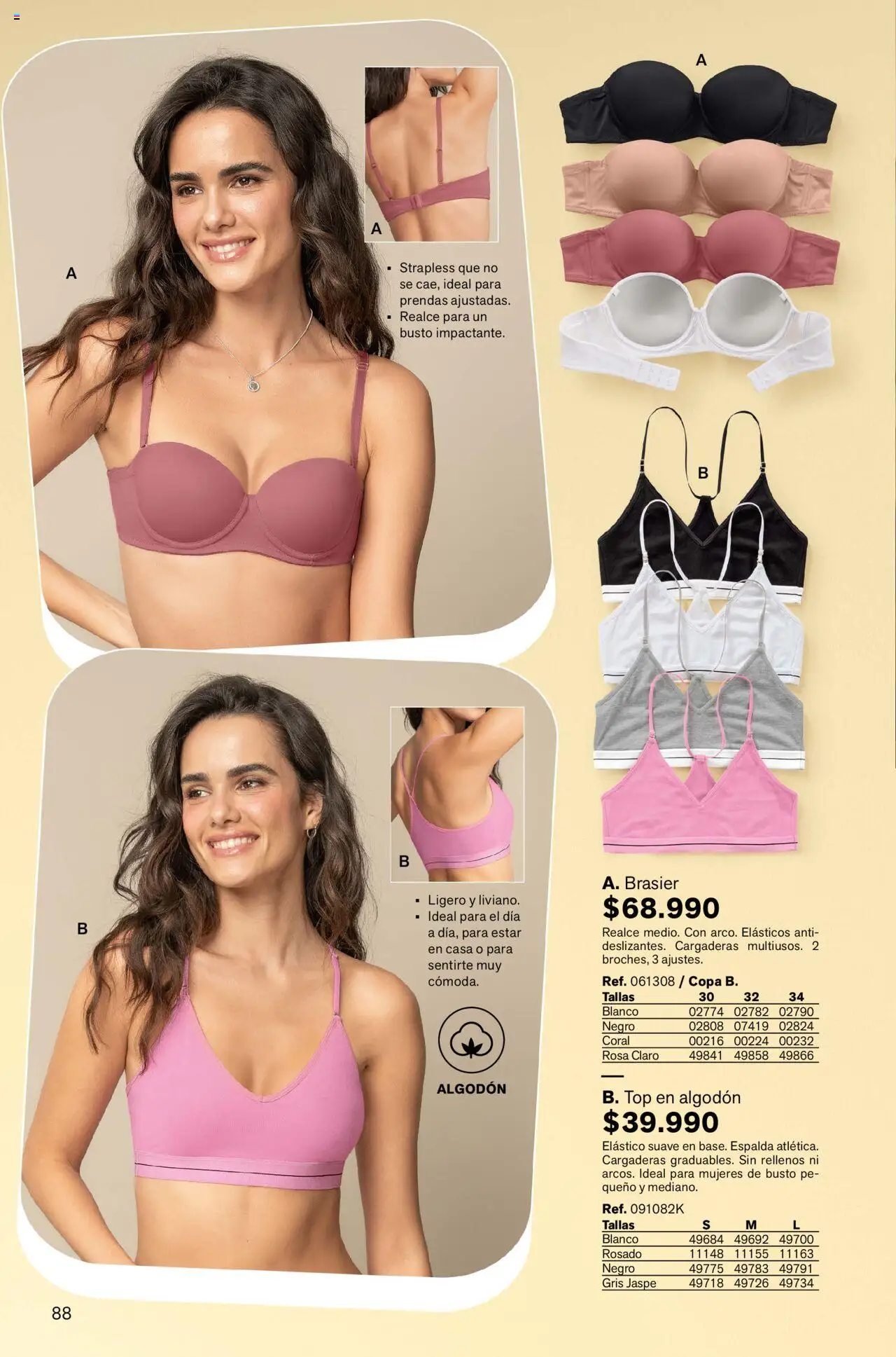 Leonisa revista - valida desde el 04.08.2025 | Página: 88 | Productos: Algodón, Brasier, Top