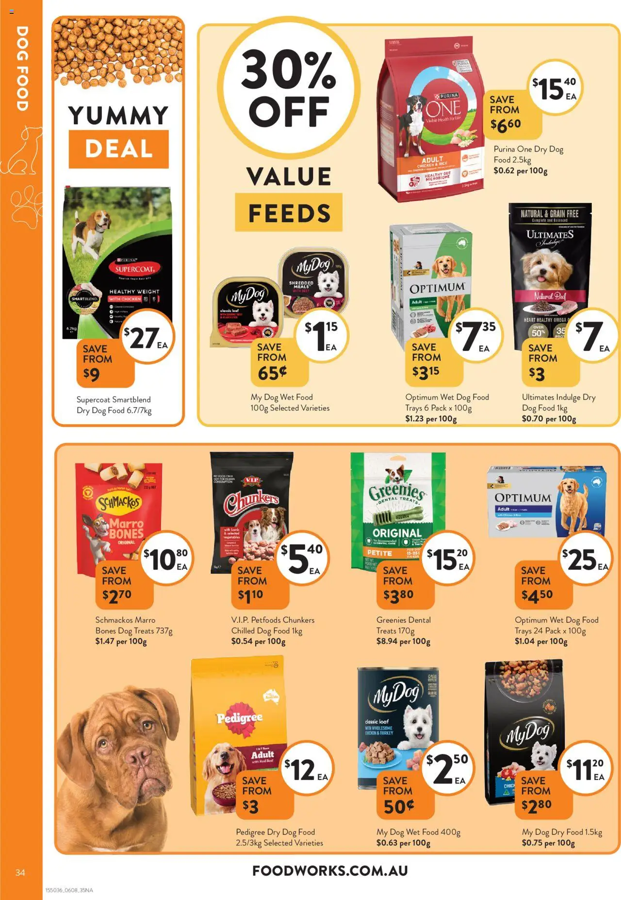 Foodworks catalogue - valid from 06.08.2025 | Page: 34 | Products: Chicken, Rice, Dog food, Weight