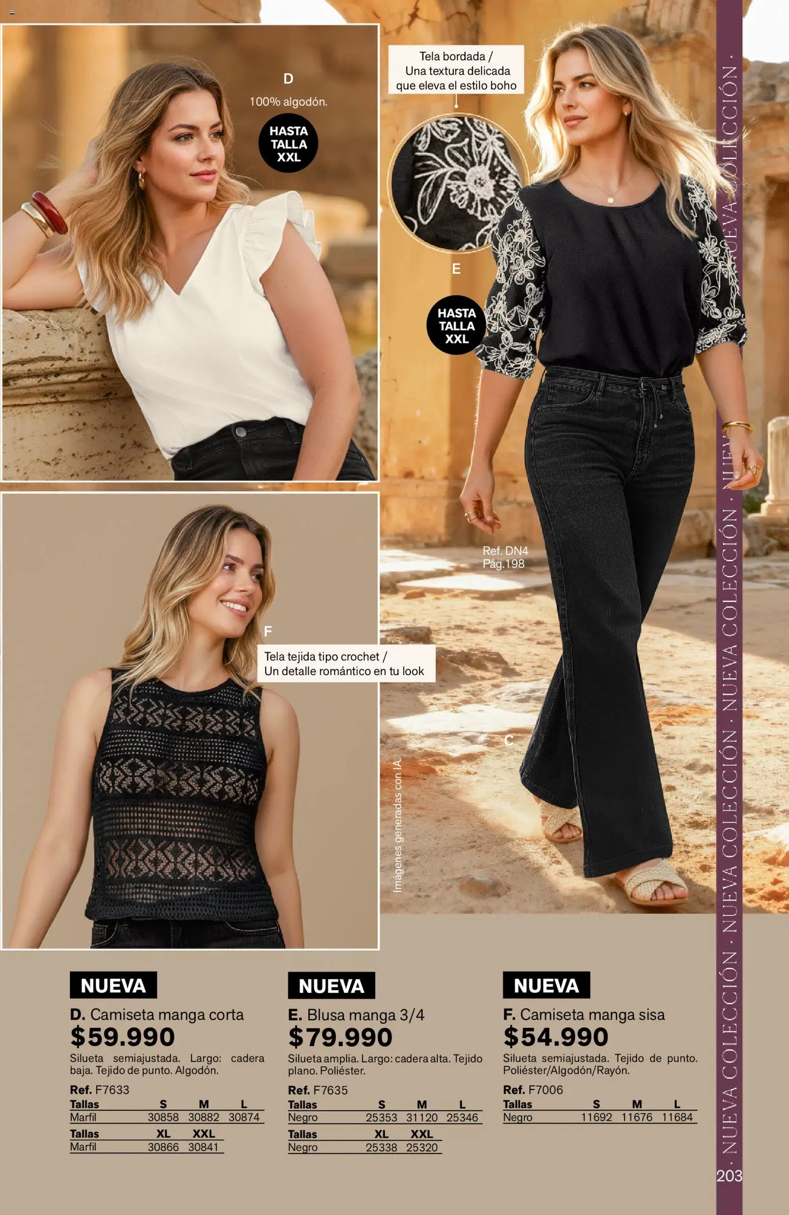 Leonisa revista - valida desde el 03.04.2026 | Página: 203 | Productos: Camiseta, Camiseta manga sisa, Blusa