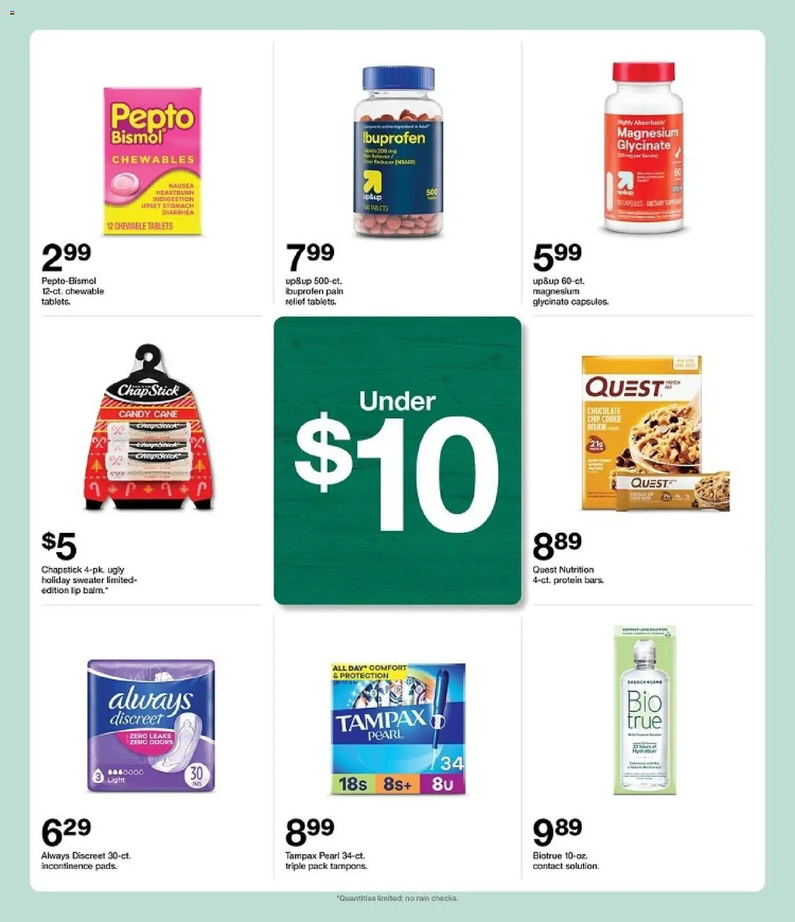 Target Weekly Ad - valid from 09.11.2025 | Page: 38 | Products: Magnesium, Chocolate, Tampons, Sweater