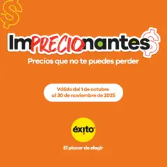 Éxito - Catálogo -  Vista previa de la revista de la tienda Éxito valido desde el 01.10.2025