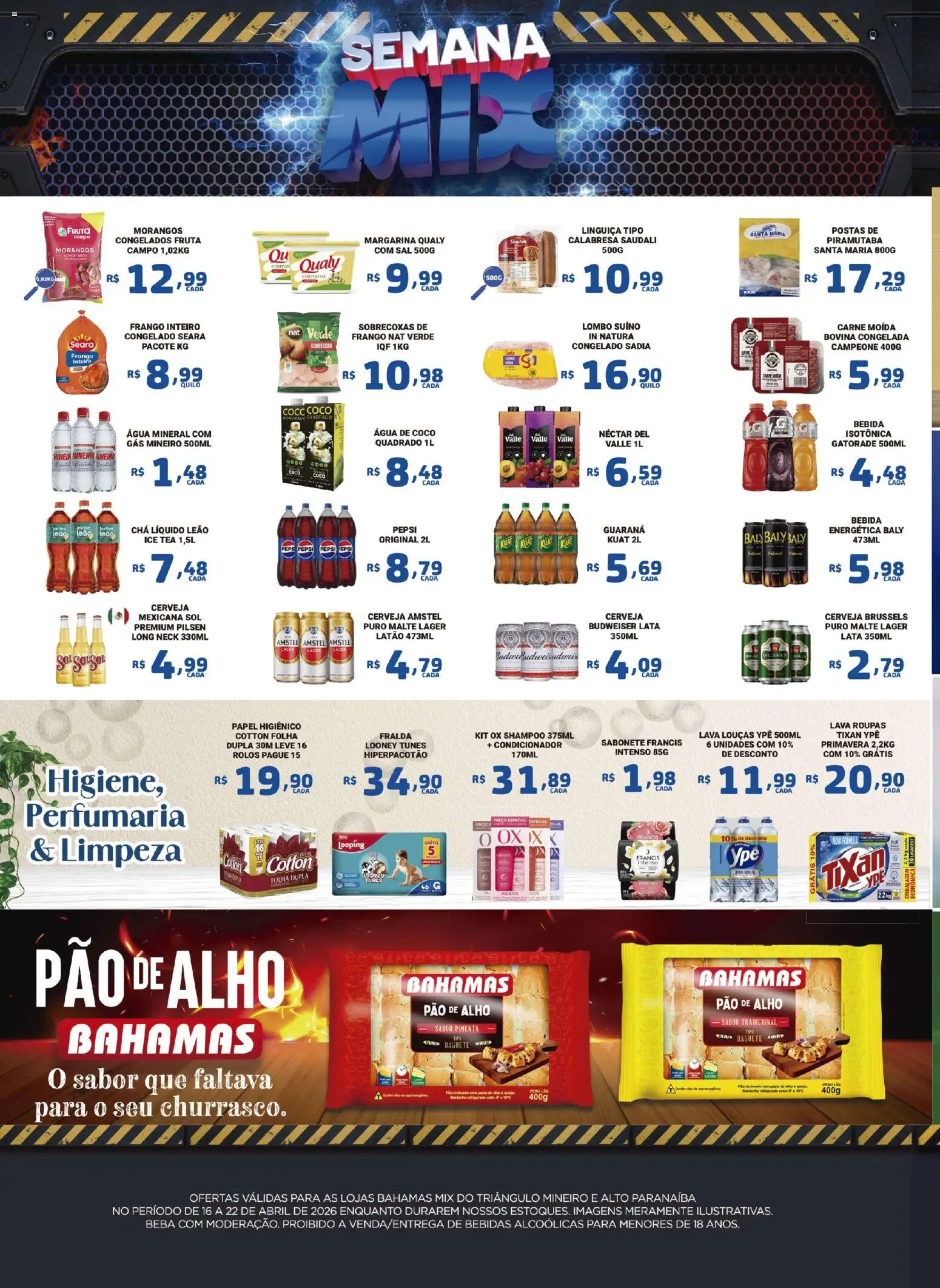 Bahamas Mix Folheto - válido de 16.04.2026 | Página: 2 | Produtos: Shampoo, Gatorade, Linguiça, Cerveja