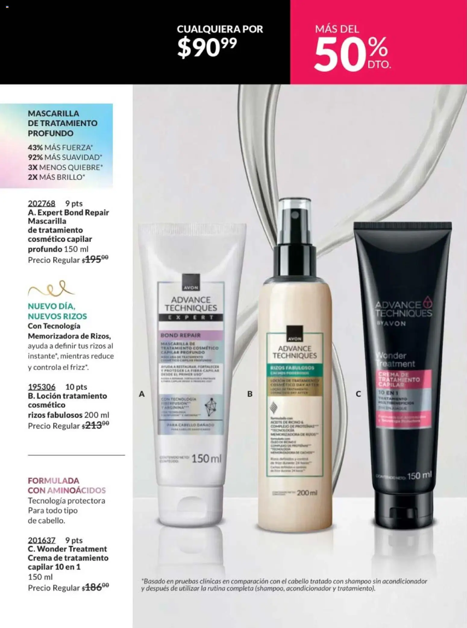 Nuevas ofertas de AVON válidas en toda la República Mexicana desde el 10.01.2026. ¡Encuentra las mejores ofertas en AVON campaña 2 2026! | Página: 176 | Productos: Crema, Aceite, Loción, Acondicionador