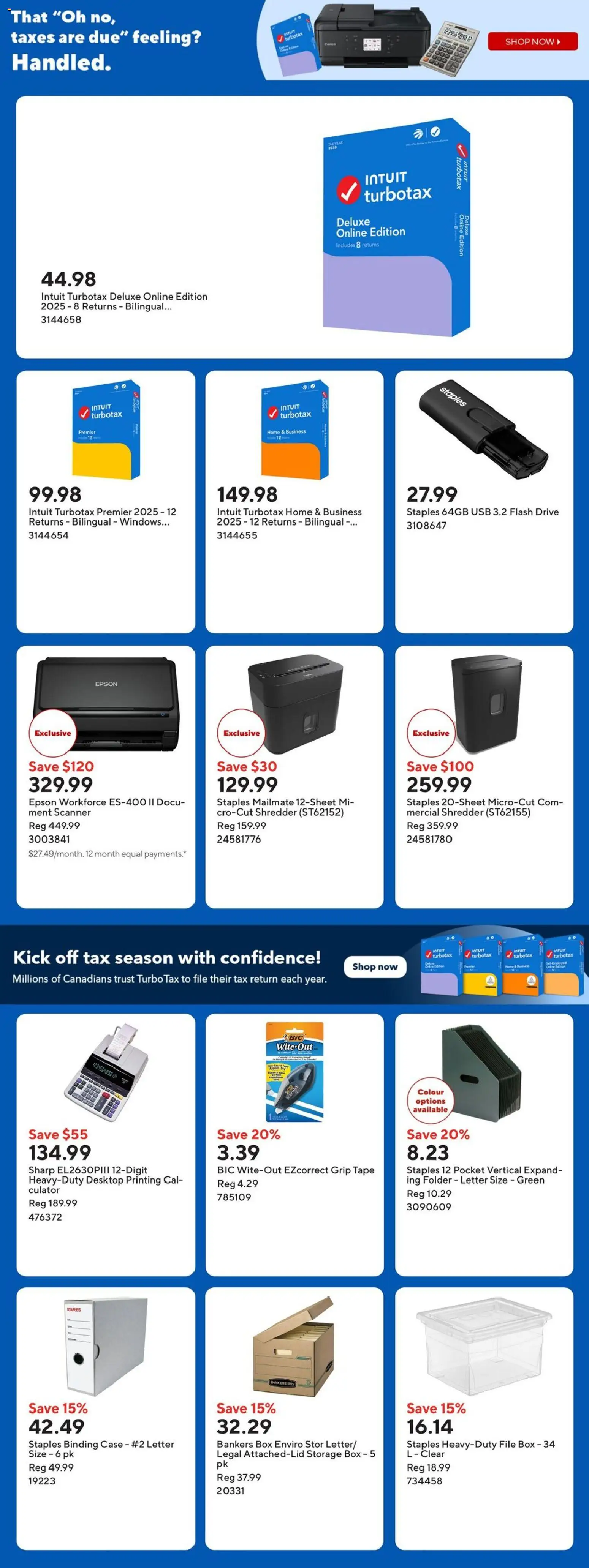 Staples flyer valid from 17.04.2026 | Page: 11 | Products: Case, Shredder, Box