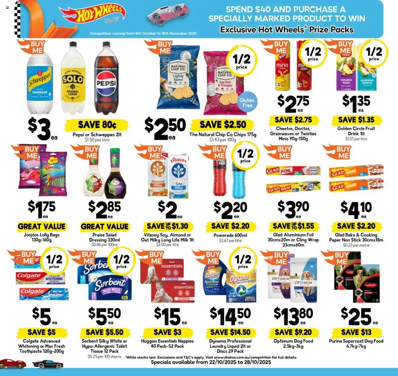 Drakes catalogue - valid from 22.10.2025 | Page: 4 | Products: Milk, Nappies, Chips, Dog food