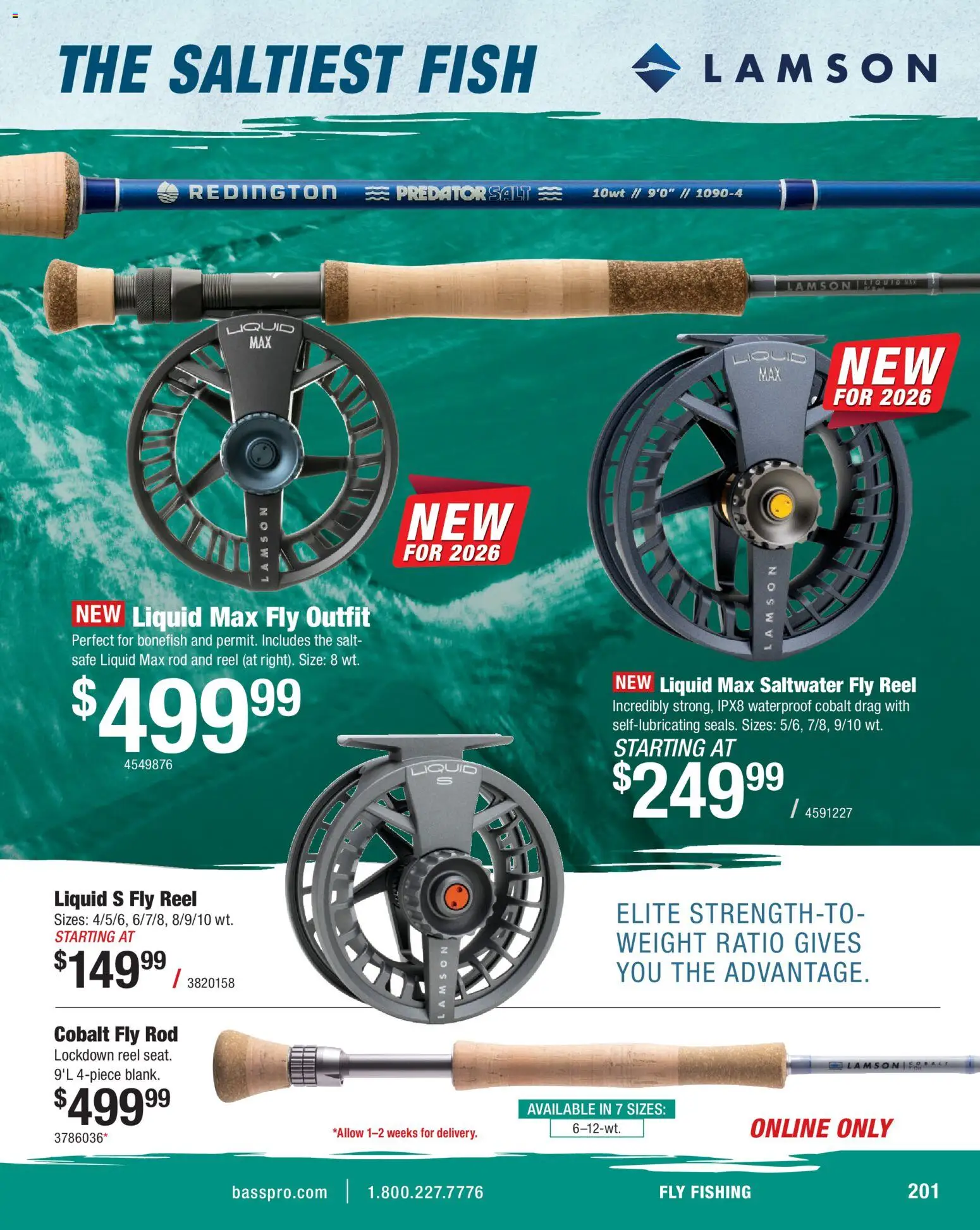 Cabela's Saltwater Specialist 26 - valid from 15.12.2025 | Page: 201 | Products: Safe, Fish, Fly Rod, Weight