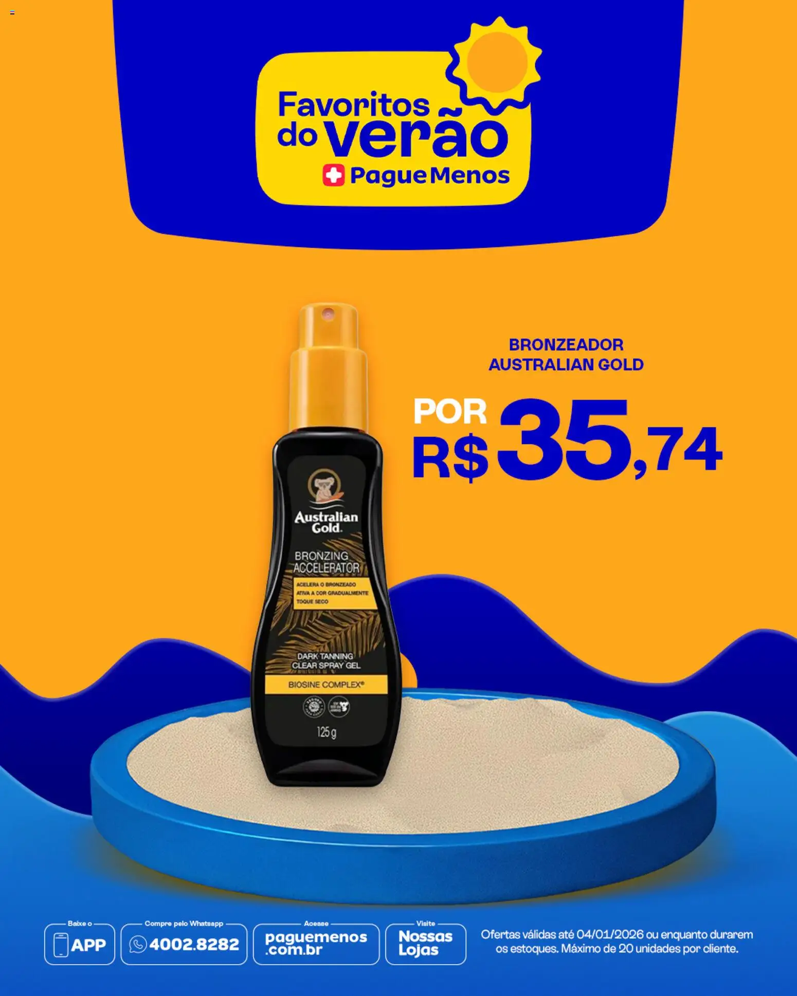 Pague Menos Folheto - válido de 31.12.2025 | Página: 3 | Produtos: Bronzeador