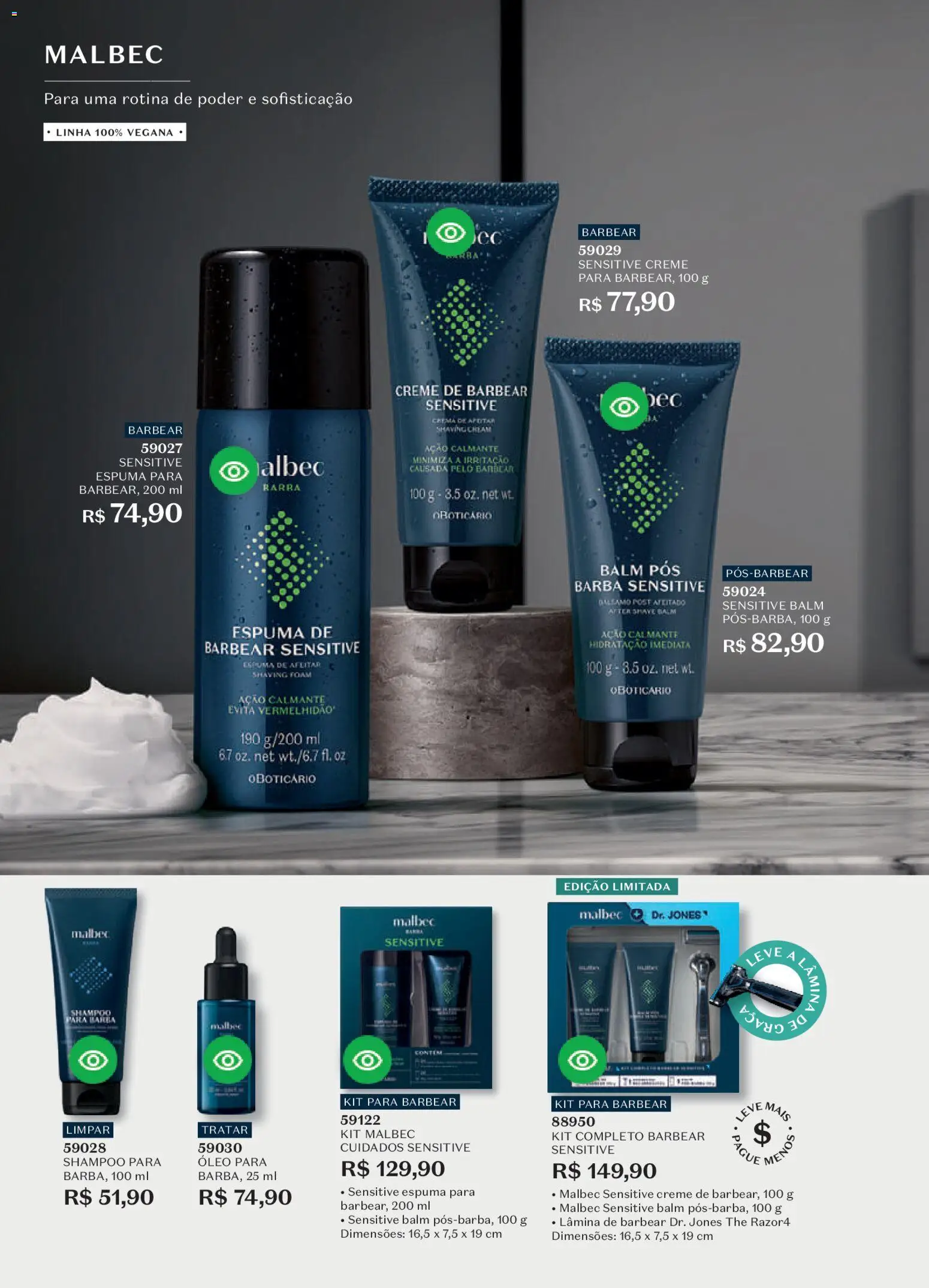 O Boticário Folheto - válido de 23.03.2026 | Página: 98 | Produtos: Shampoo, Óleo, Creme, Creme de barbear