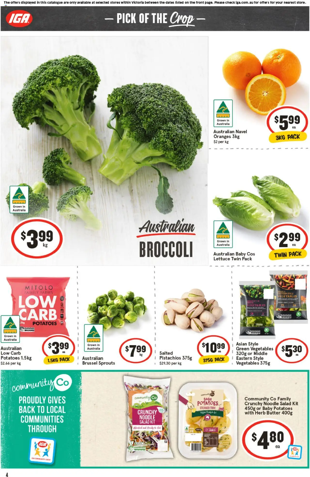 IGA catalogue - valid from 20.08.2025 | Page: 4 | Products: Chocolate, Pepsi, Ice cream, Lemon