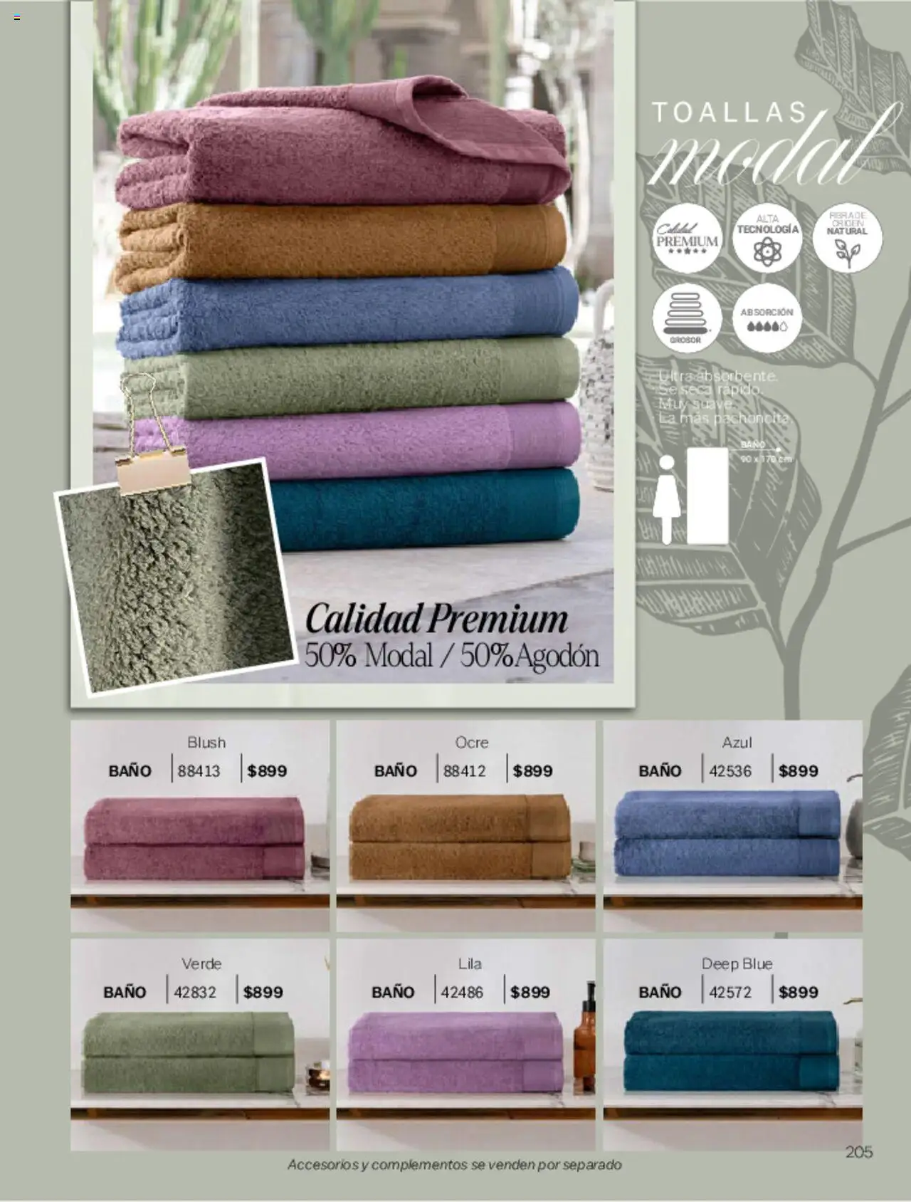 Nuevas ofertas de Vianney válidas en toda la República Mexicana desde el 07.03.2025. ¡Encuentra las mejores ofertas en Vianney catálogo Primavera! | Página: 209 | Productos: Toallas, Baño