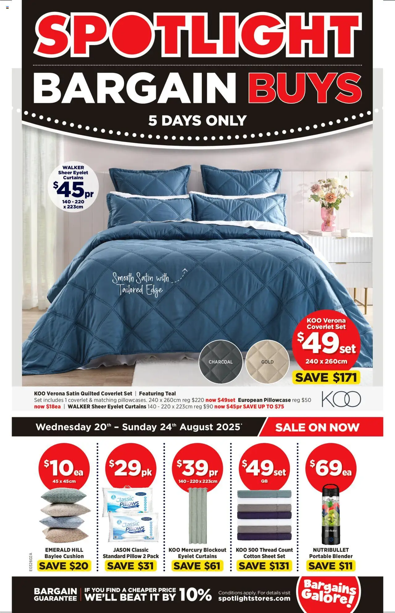 Spotlight catalogue - valid from 20.08.2025 | Page: 1 | Products: Cushion, Emerald, Blender, Portable