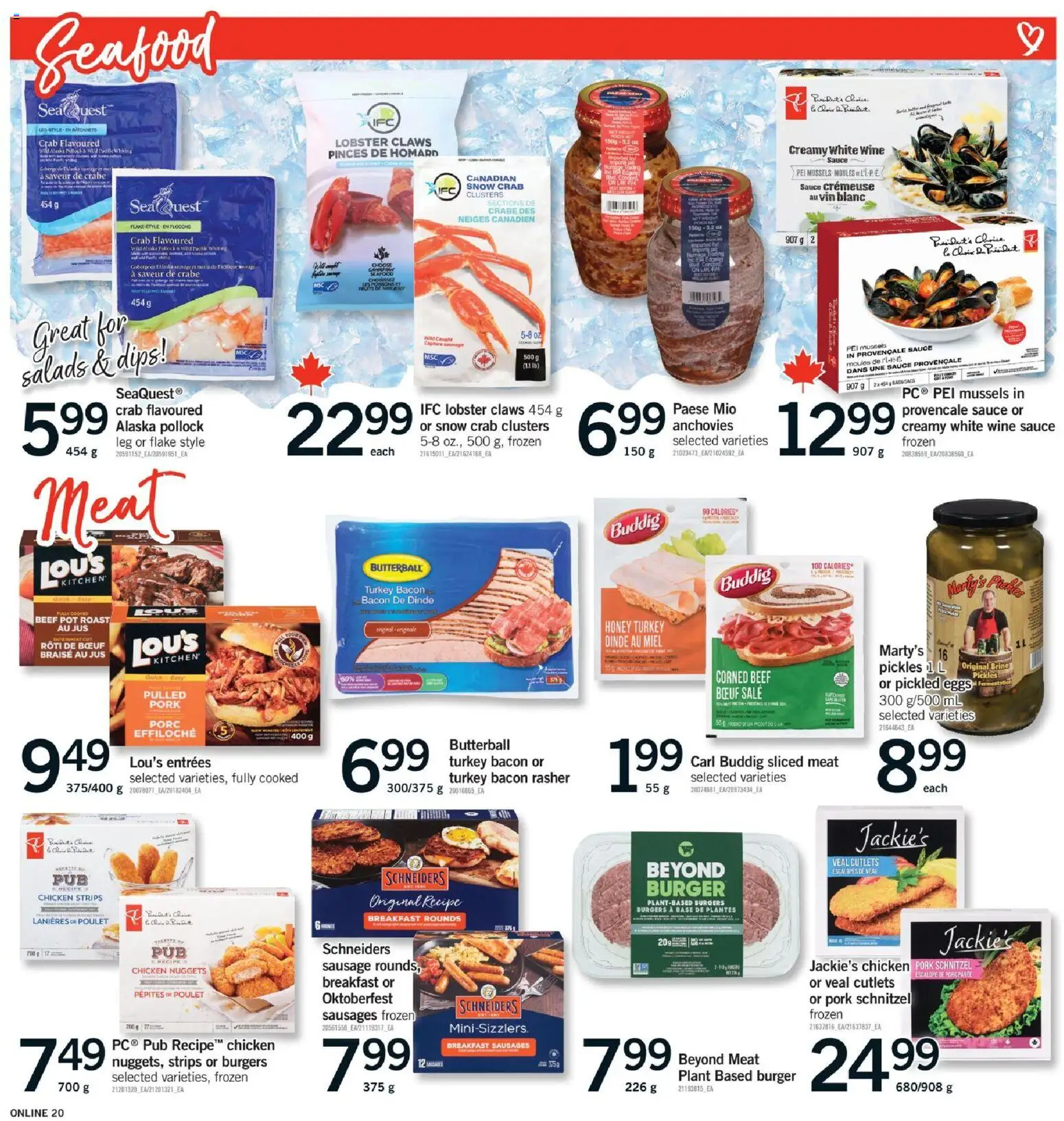 Fortinos flyer valid from 23.10.2025 | Page: 20 | Products: Turkey, Eggs, Chicken, Pork