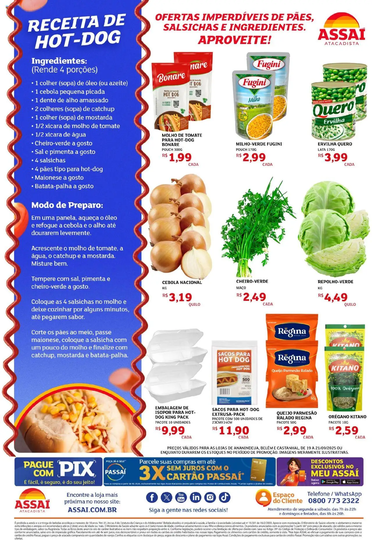 Assaí Atacadista Folheto - válido de 19.09.2025 | Página: 2 | Produtos: Pasta, Base, Bebida, Orégano