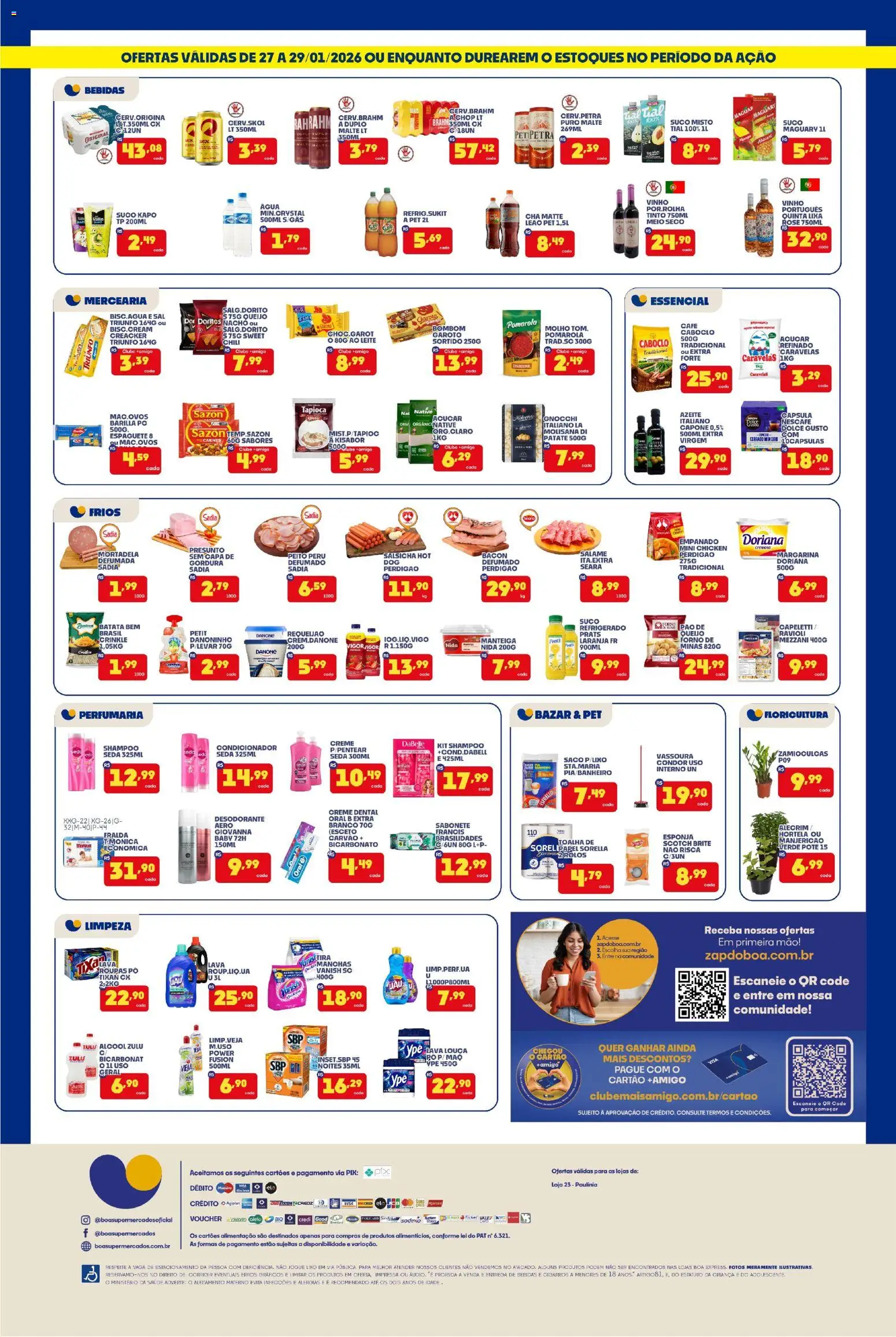 Boa Supermercados Folheto - válido de 27.01.2026 | Página: 2 | Produtos: Desodorante, Tapioca, Queijo, Roupas
