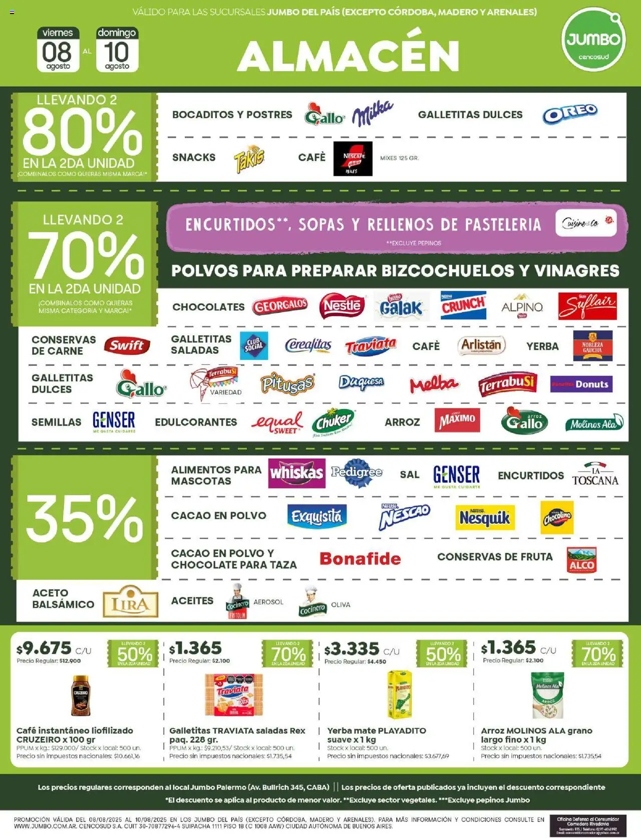 Jumbo - Ofertas | Salta y Tucumán │ válido desde el 08.08.2025 | Página: 2 | Productos: Teléfono, Polvo, Taza, Pepinos