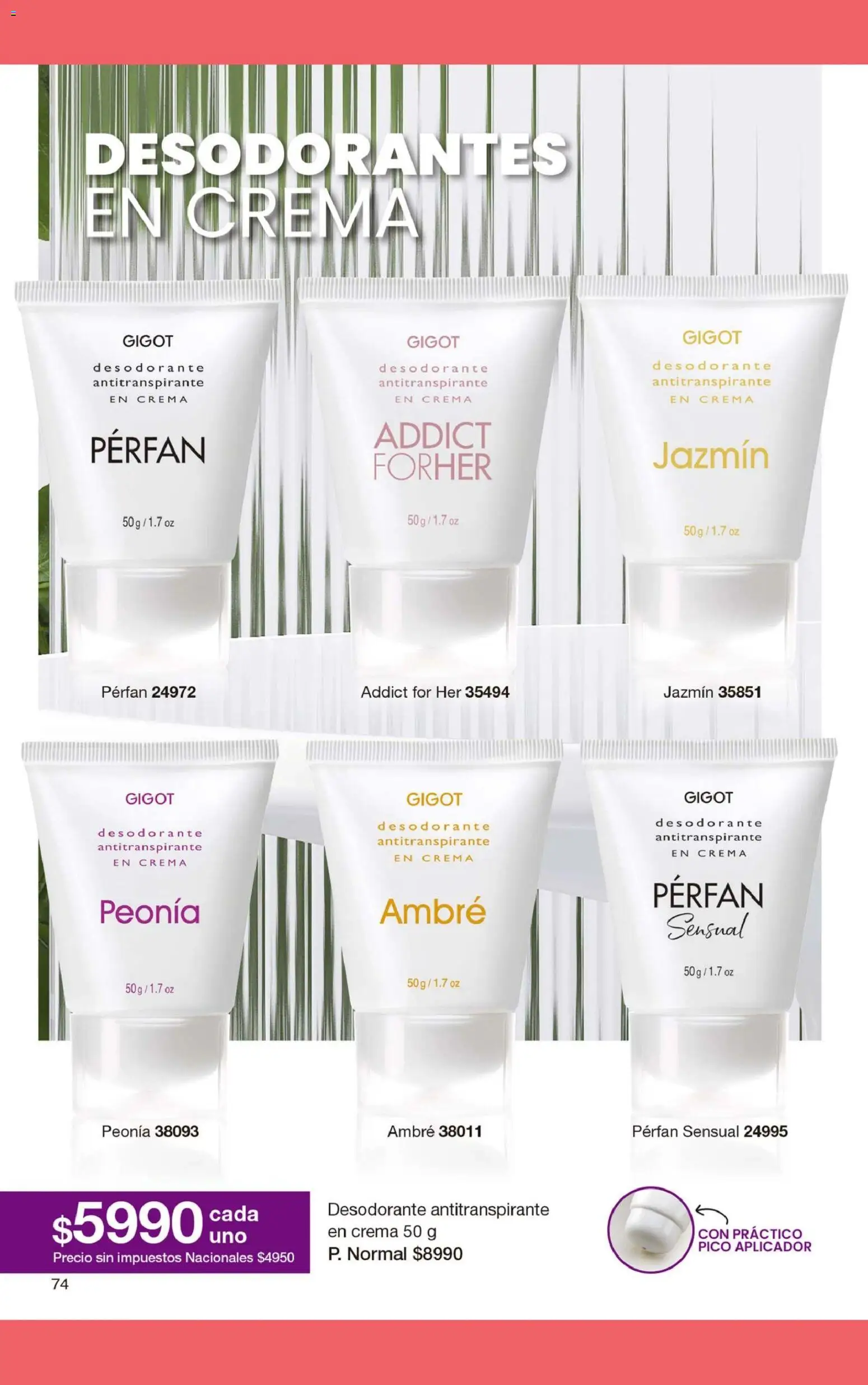 Gigot - CAMPAÑA 05 │ válido desde el 28.02.2026 | Página: 88 | Productos: Pico, Desodorante, Antitranspirante, Crema