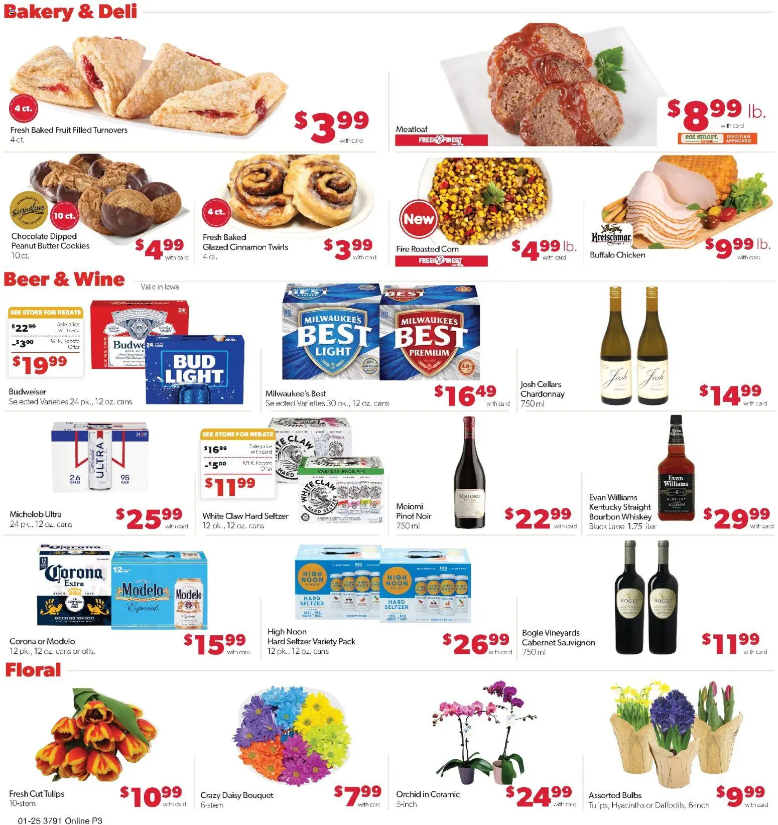 Family Fare Weekly Ad - IA - valid from 25.01.2026 | Page: 7 | Products: Corn, Chocolate, Beer, Whiskey