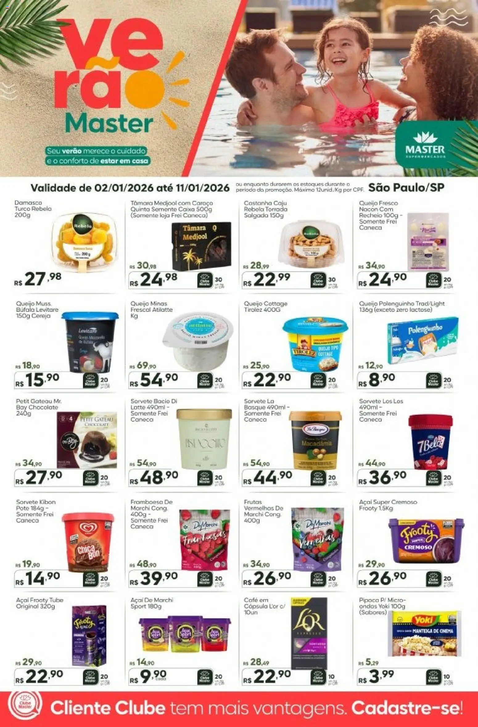 Master Folheto - válido de 05.01.2026 | Página: 5 | Produtos: Damasco, Cereja, Manteiga, Sorvete