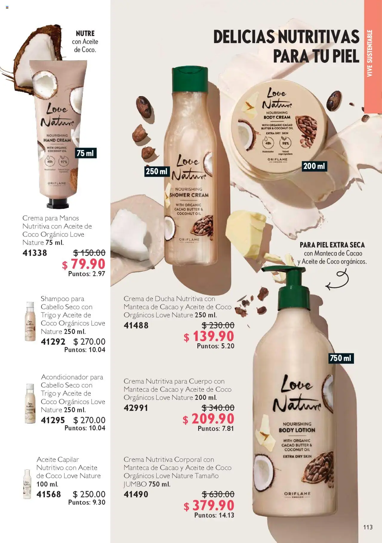 Nuevas ofertas de Oriflame válidas en toda la República Mexicana desde el 04.10.2025. ¡Encuentra las mejores ofertas en Oriflame - Campaña 14 2025! | Página: 113 | Productos: Crema, Cacao, Body, Acondicionador