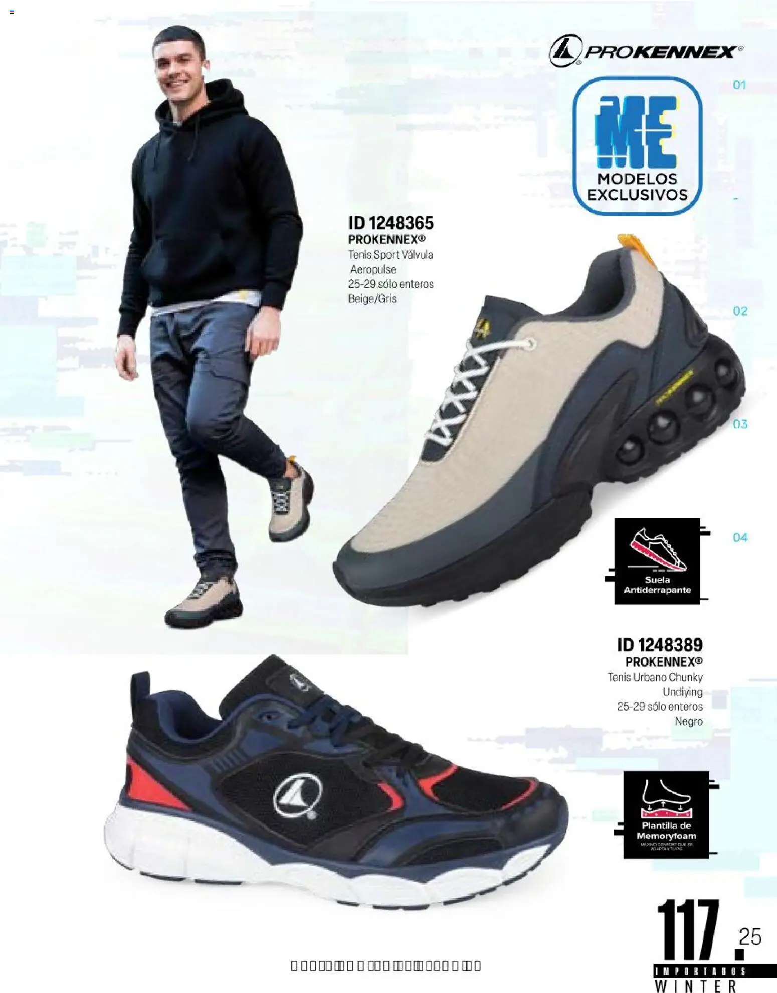 Nuevas ofertas de Price Shoes válidas en toda la República Mexicana desde el 11.11.2025. ¡Encuentra las mejores ofertas en Price Shoes catálogo Importados Winter 2025  ! | Página: 117 | Productos: Tenis, Válvula