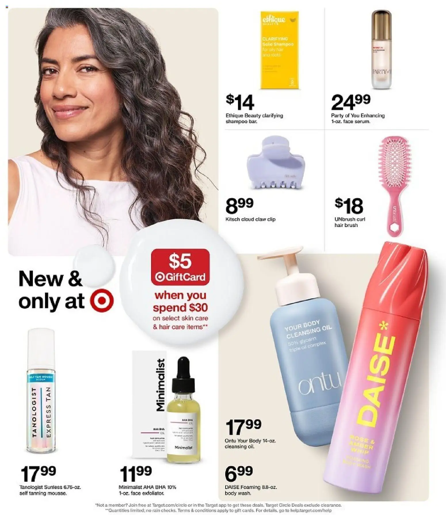 Target Weekly Ad - valid from 01.03.2026 | Page: 3 | Products: Brush, Shampoo, Oil, Cleansing Oil