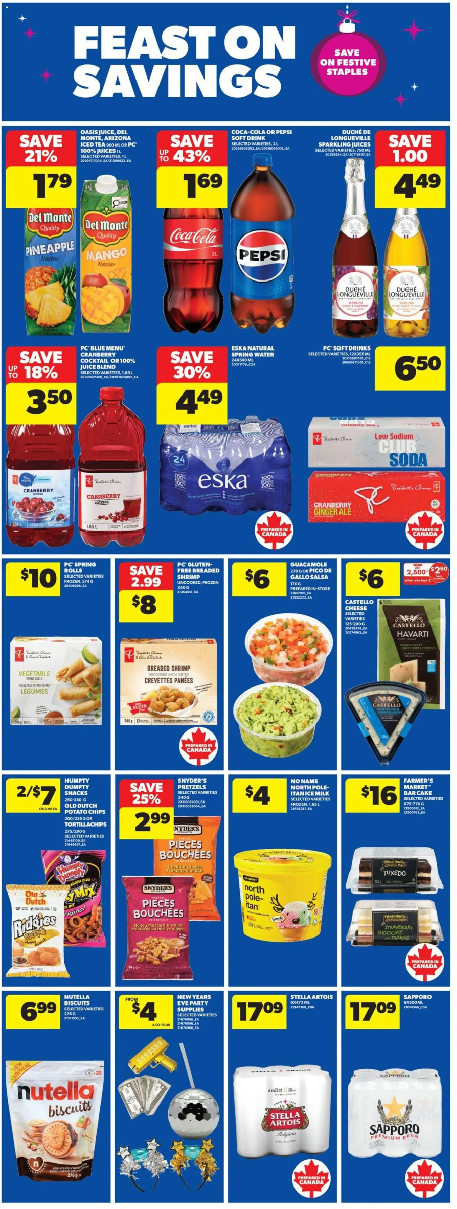 Real Canadian Superstore flyer valid from 18.12.2025 | Page: 7 | Products: Pineapple, Chips, Milk, Juice