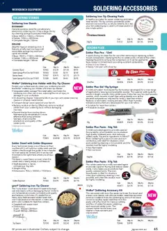 Jaycar catalogue - valid from 09.07.2025 | Page: 65 | Products: Cleaner, Slip, Sponge, Tools