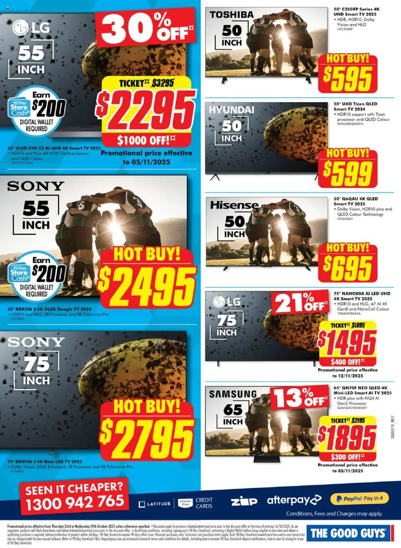 The Good Guys catalogue - valid from 22.10.2025 | Page: 3 | Products: Wallet, Digital, Tv, Smart tv